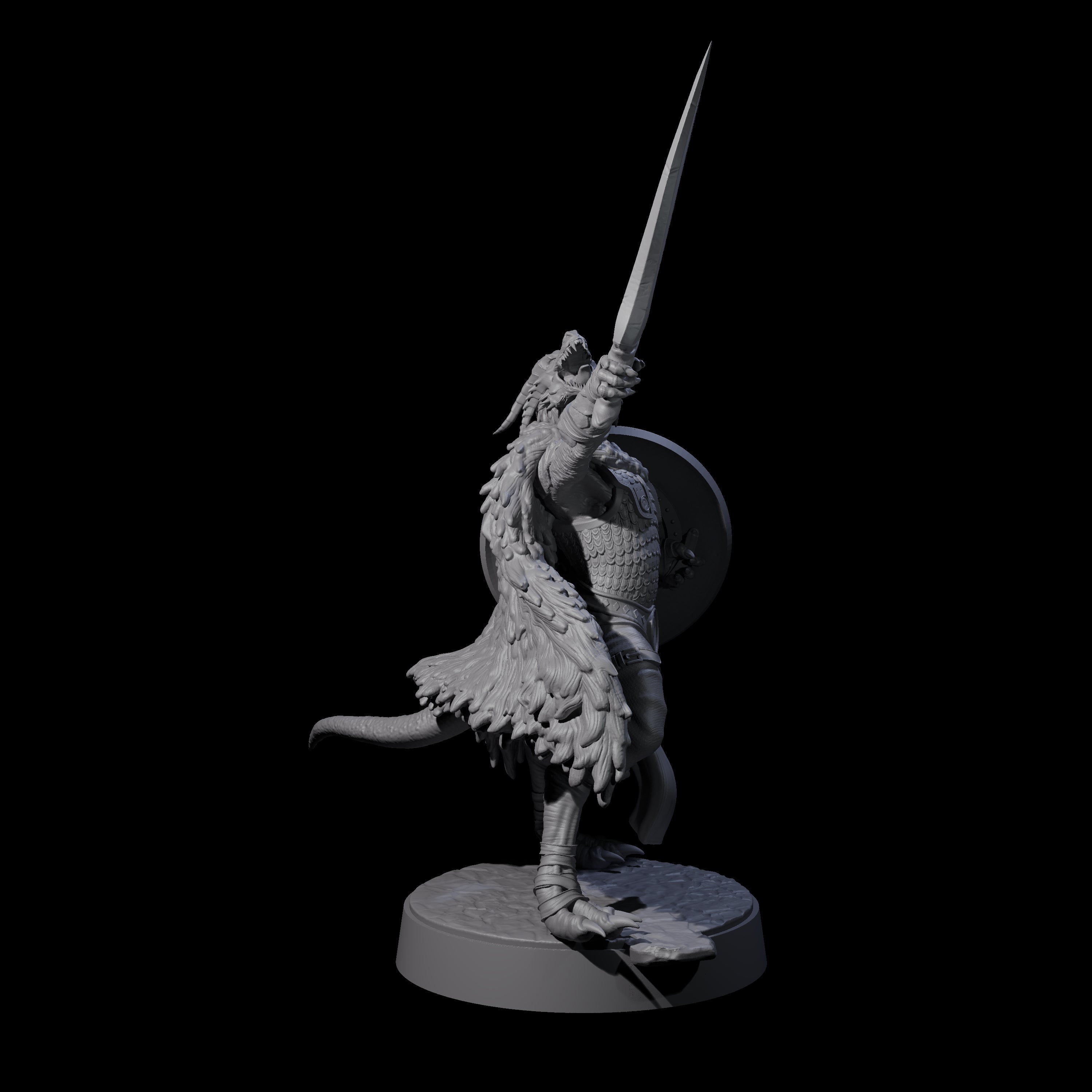 Fearless Kobold General Miniature for Dungeons and Dragons, Pathfinder or other TTRPGs