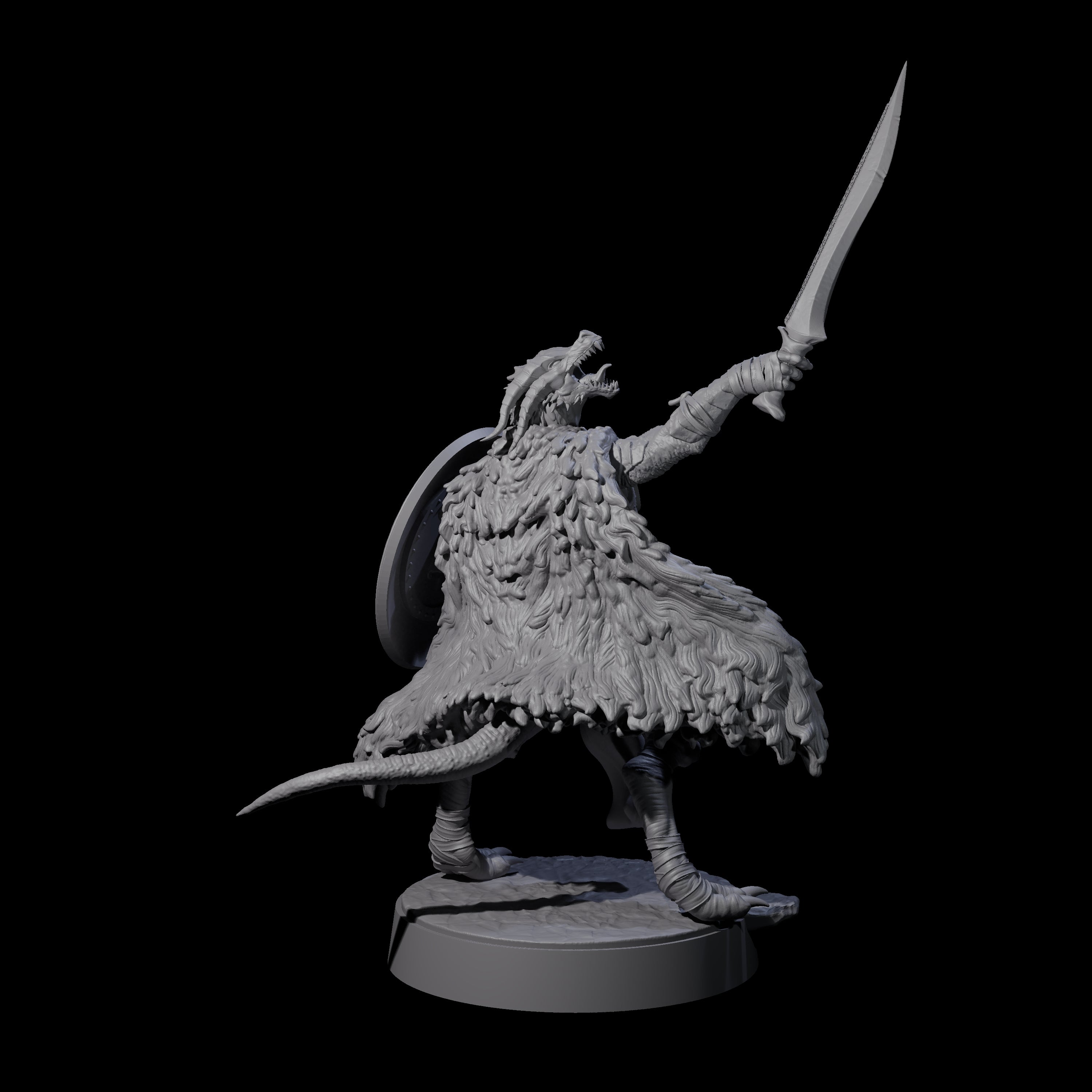 Fearless Kobold General Miniature for Dungeons and Dragons, Pathfinder or other TTRPGs