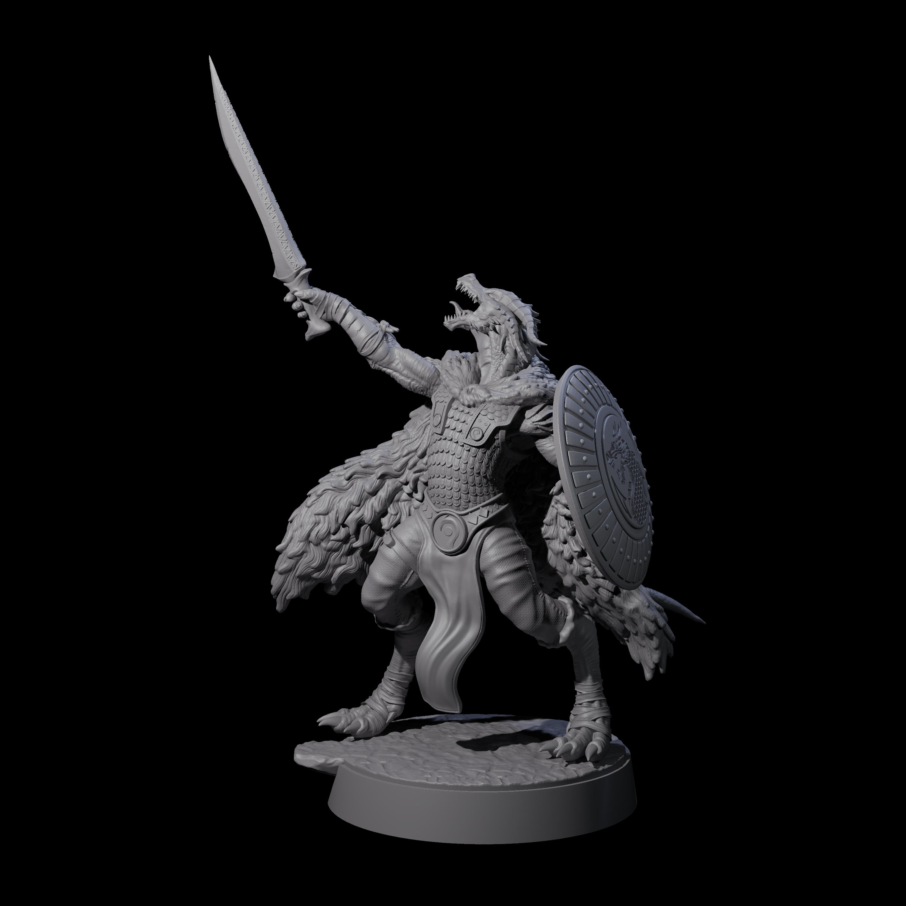 Fearless Kobold General Miniature for Dungeons and Dragons, Pathfinder or other TTRPGs