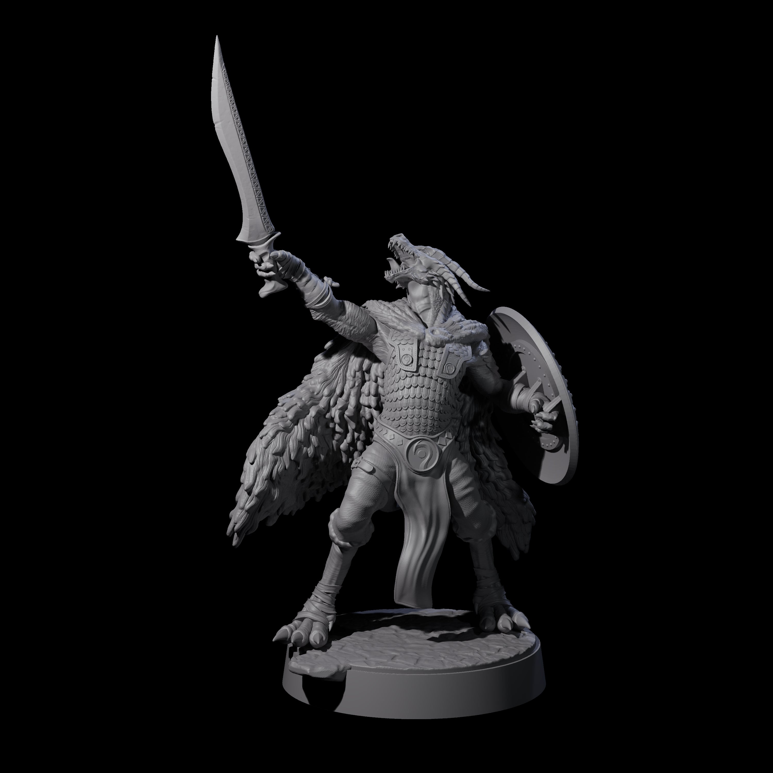 Fearless Kobold General Miniature for Dungeons and Dragons, Pathfinder or other TTRPGs
