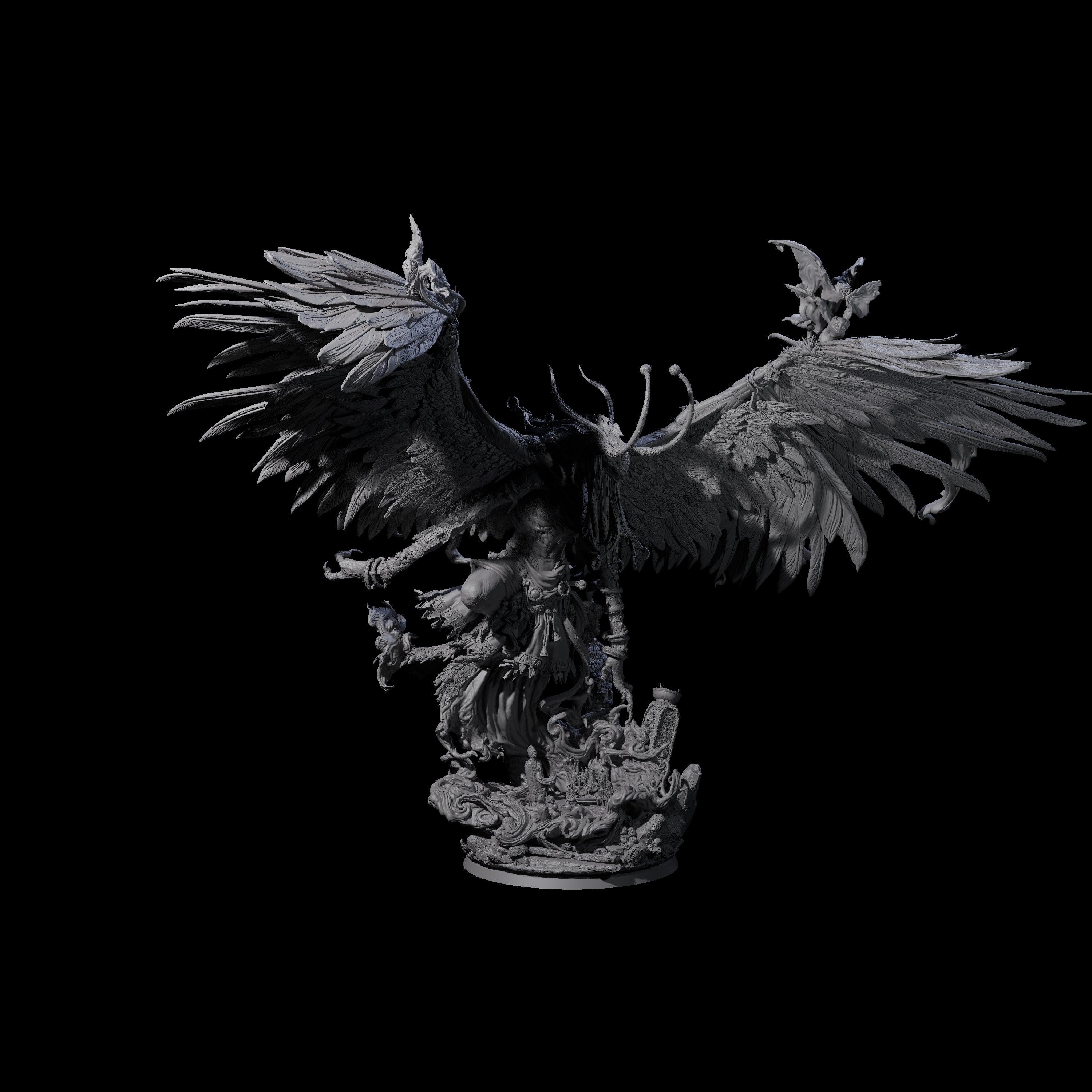Feathered Nag Lord of the Forest Miniature for Dungeons and Dragons, Pathfinder or other TTRPGs