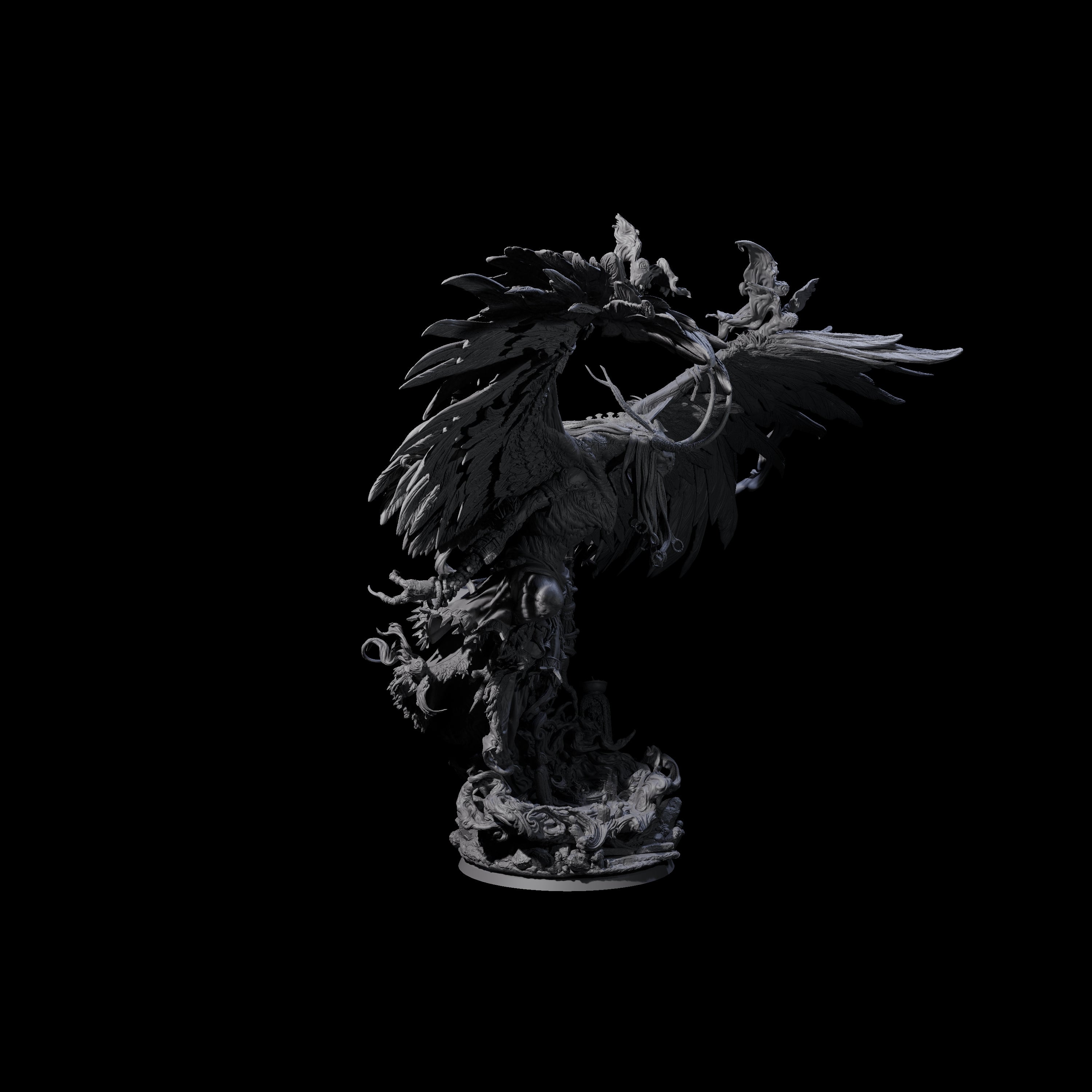 Feathered Nag Lord of the Forest Miniature for Dungeons and Dragons, Pathfinder or other TTRPGs