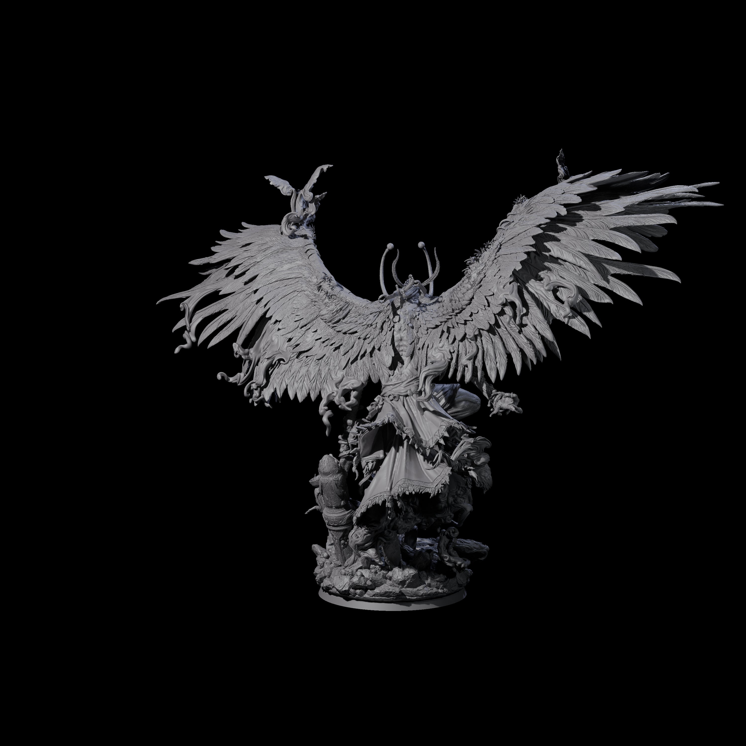Feathered Nag Lord of the Forest Miniature for Dungeons and Dragons, Pathfinder or other TTRPGs