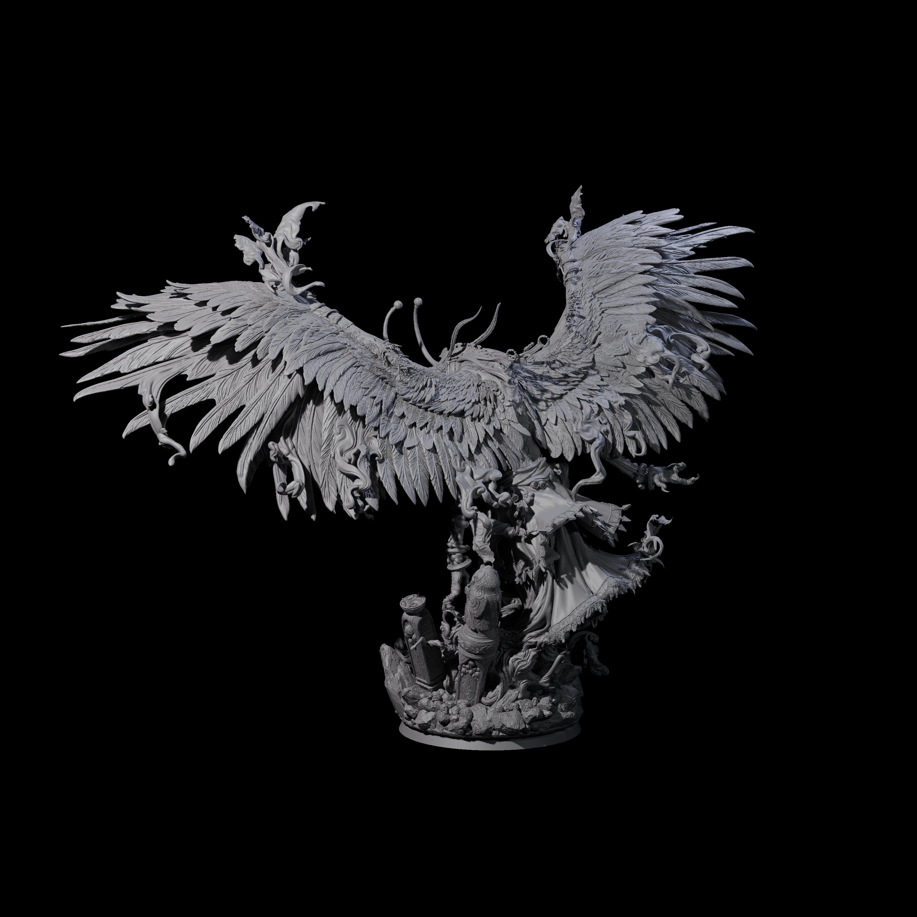 Feathered Nag Lord of the Forest Miniature for Dungeons and Dragons, Pathfinder or other TTRPGs