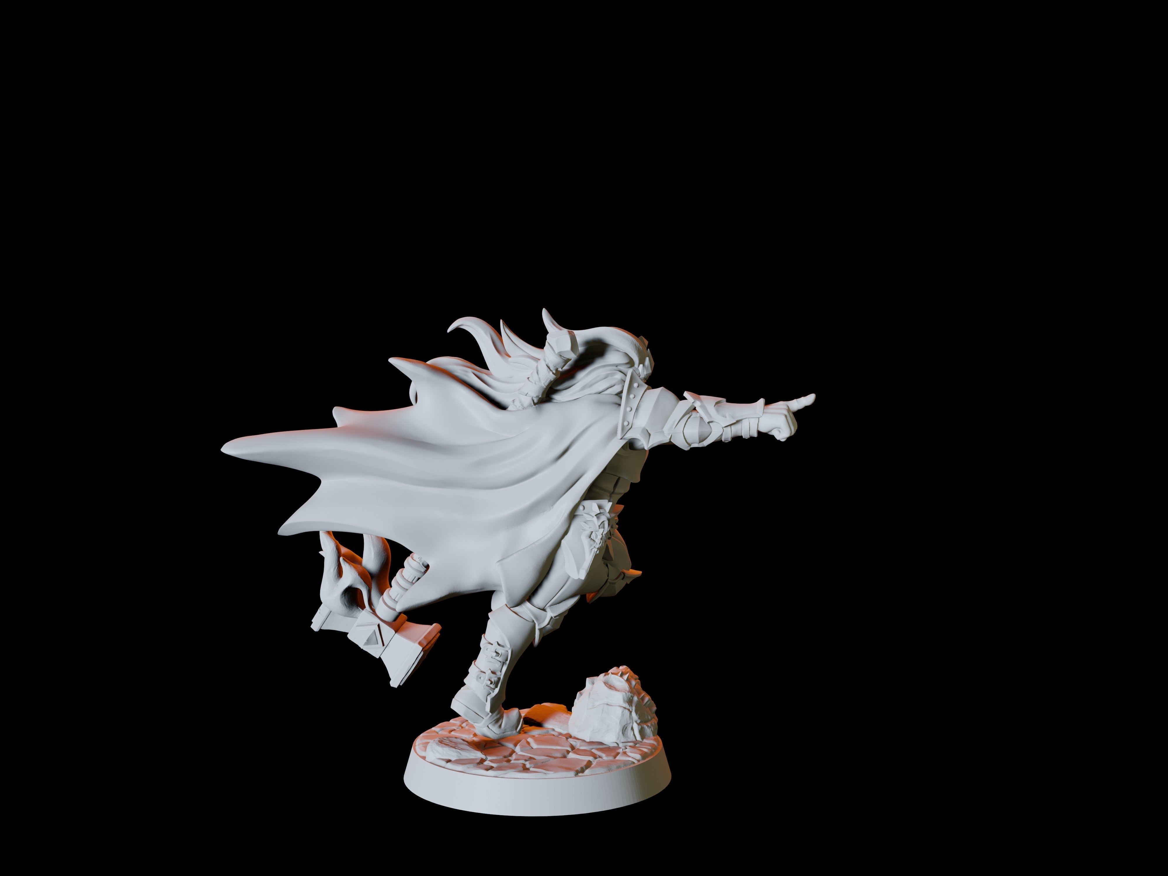 Female Human Warrior Miniature for Dungeons and Dragons, Pathfinder or other TTRPGs