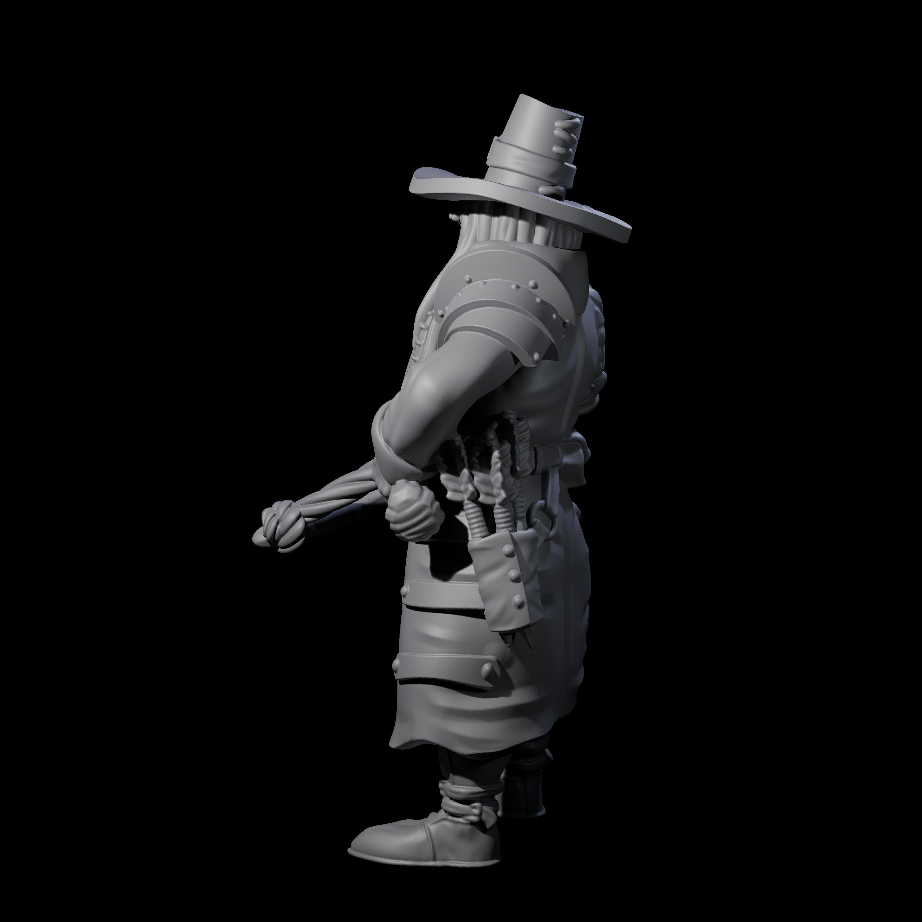 Female Inquisition Hunter B Miniature for Dungeons and Dragons, Pathfinder or other TTRPGs