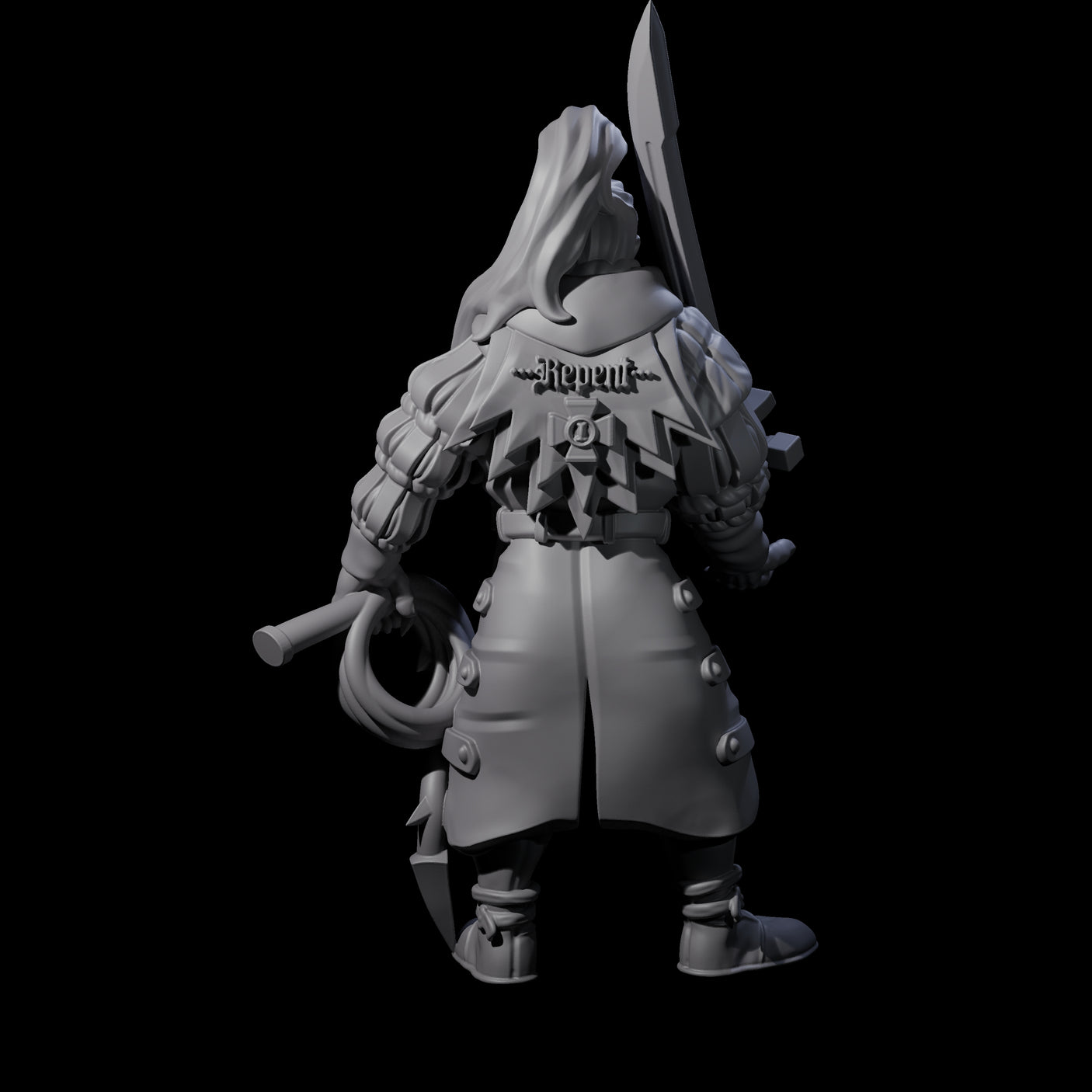 Female Inquisition Hunter C Miniature for Dungeons and Dragons, Pathfinder or other TTRPGs