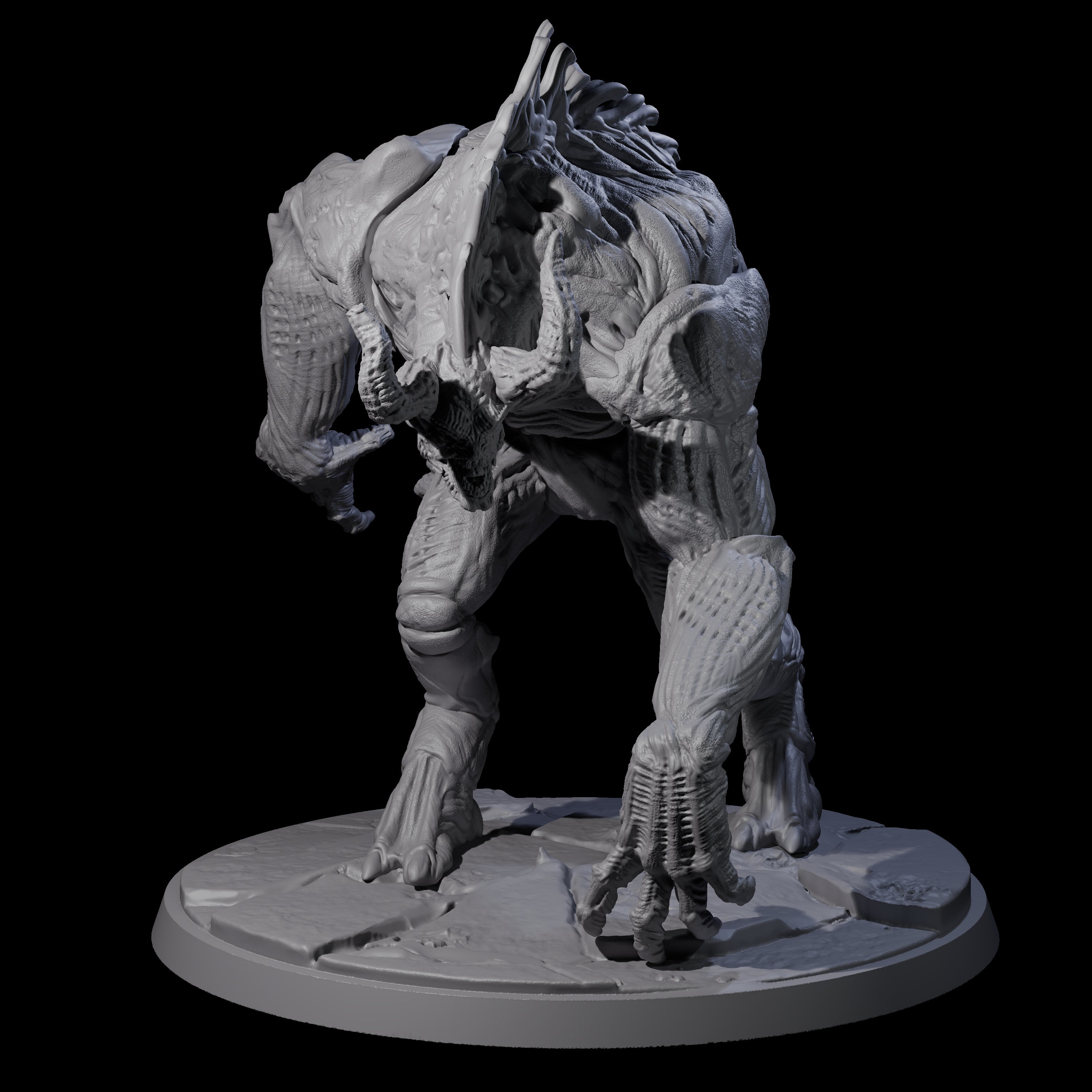 Feral Blinded Balor Miniature for Dungeons and Dragons, Pathfinder or other TTRPGs