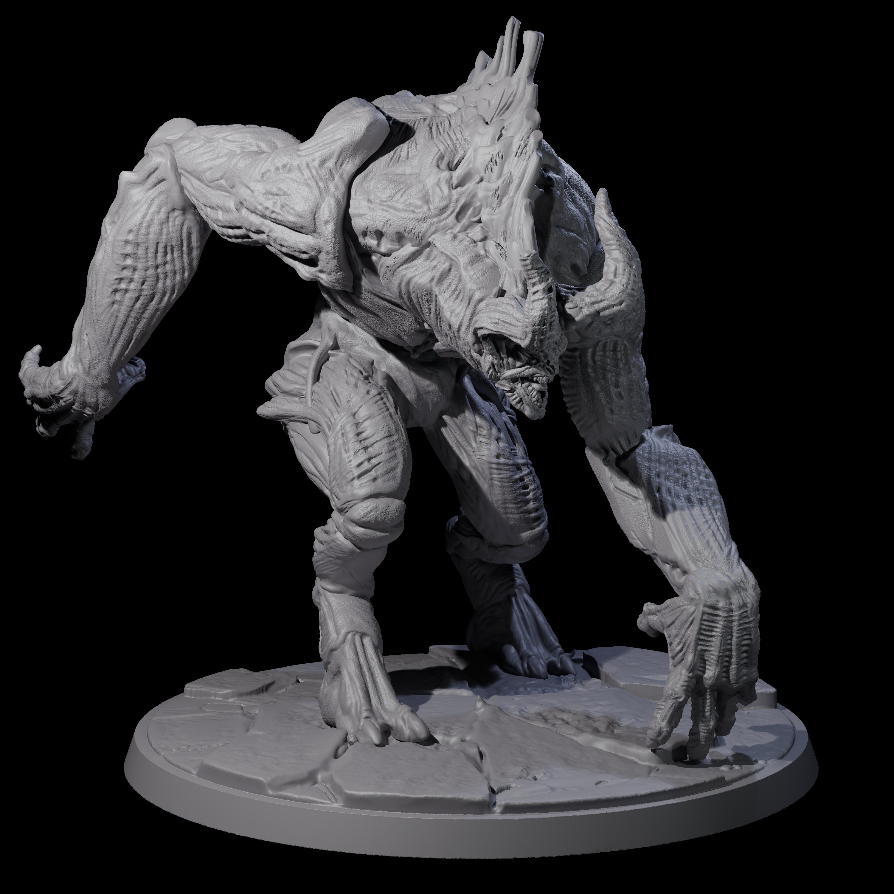 Feral Blinded Balor Miniature for Dungeons and Dragons, Pathfinder or other TTRPGs