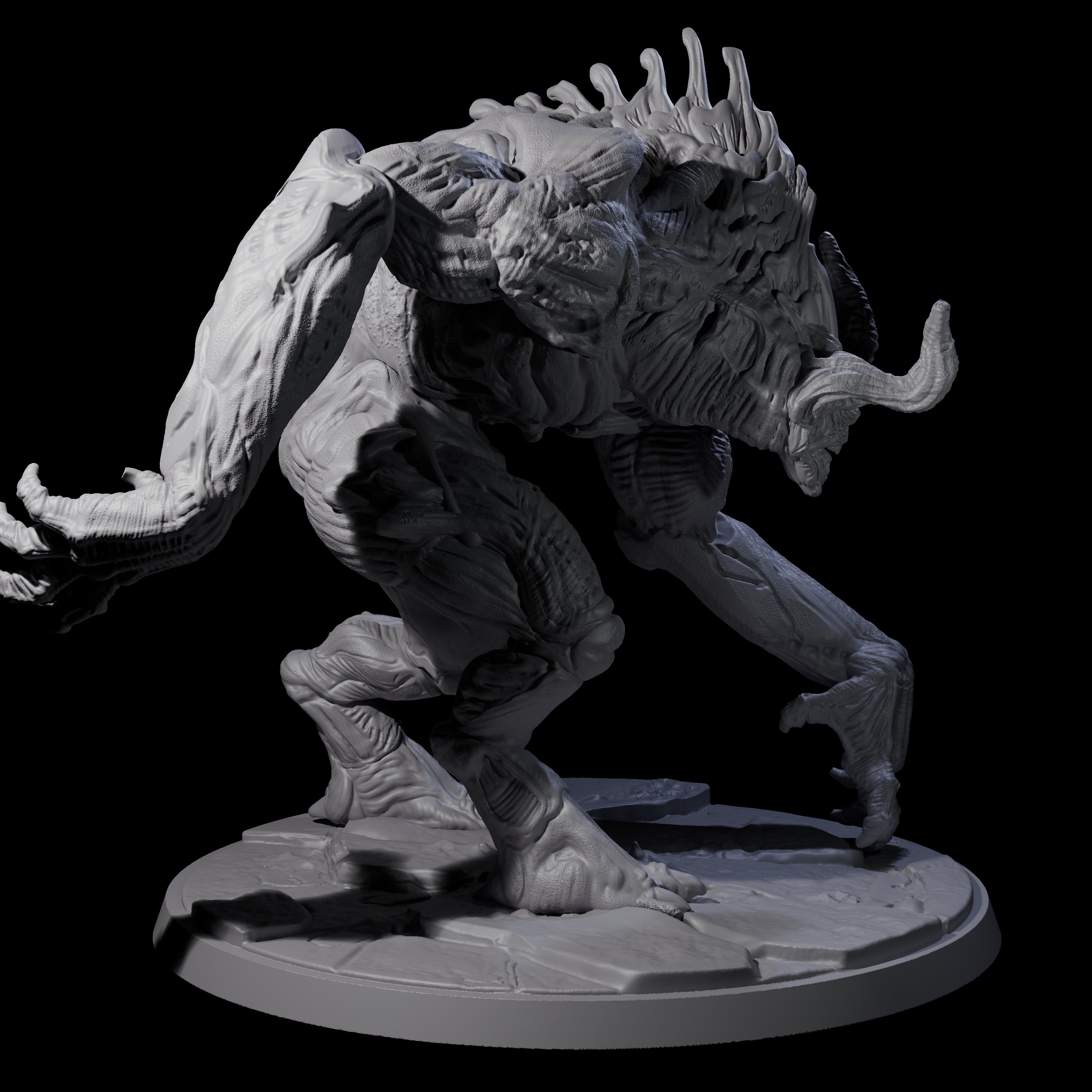 Feral Blinded Balor Miniature for Dungeons and Dragons, Pathfinder or other TTRPGs