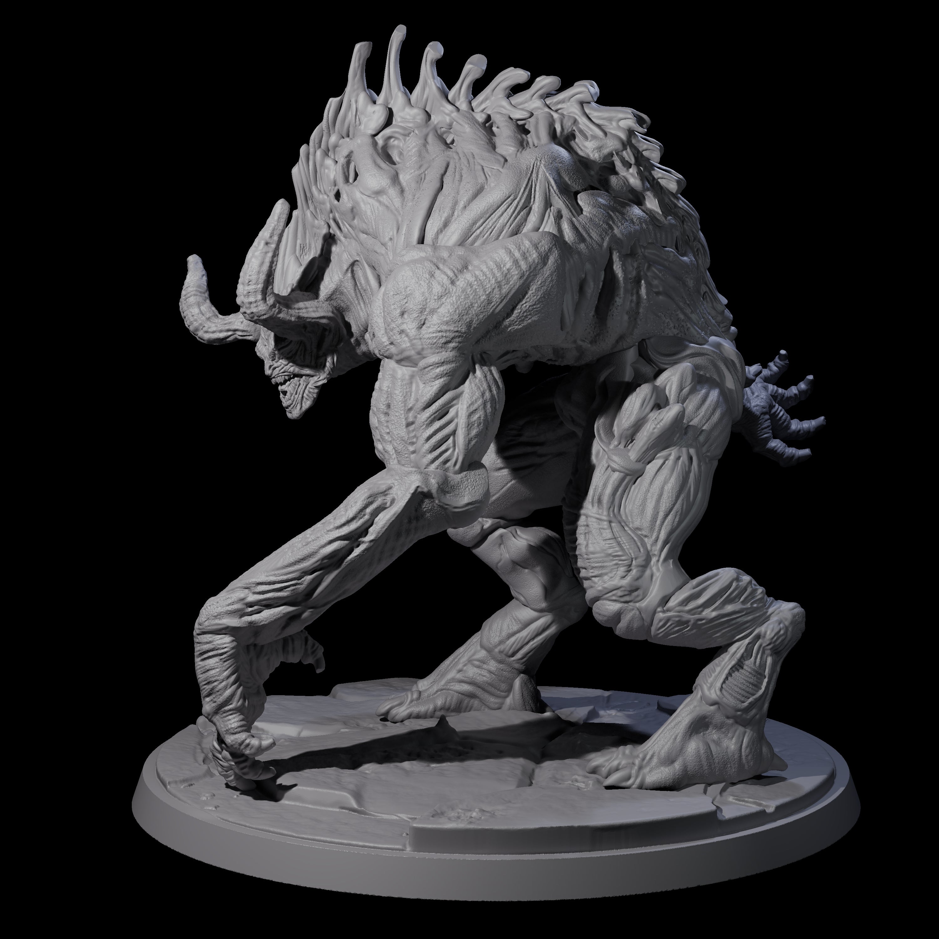 Feral Blinded Balor Miniature for Dungeons and Dragons, Pathfinder or other TTRPGs