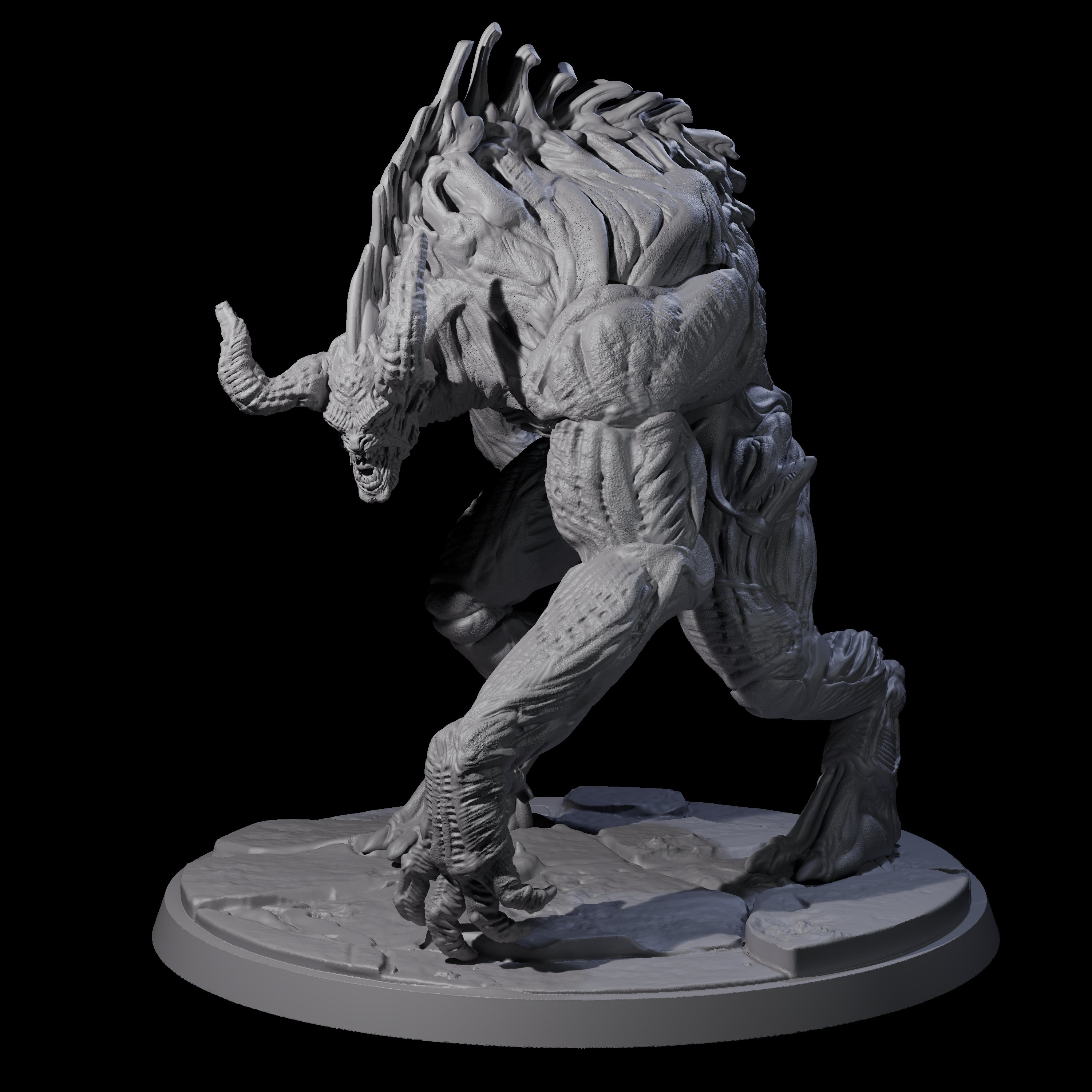 Feral Blinded Balor Miniature for Dungeons and Dragons, Pathfinder or other TTRPGs