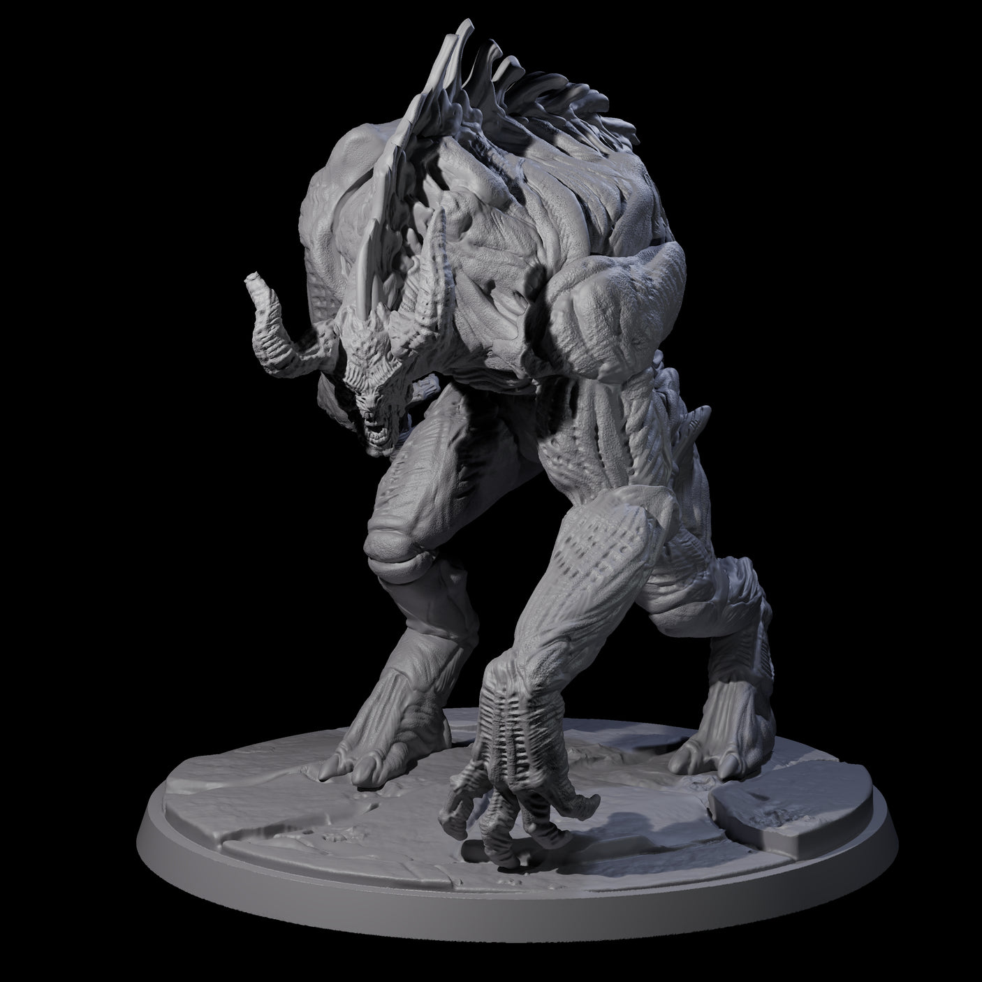 Feral Blinded Balor Miniature for Dungeons and Dragons, Pathfinder or other TTRPGs