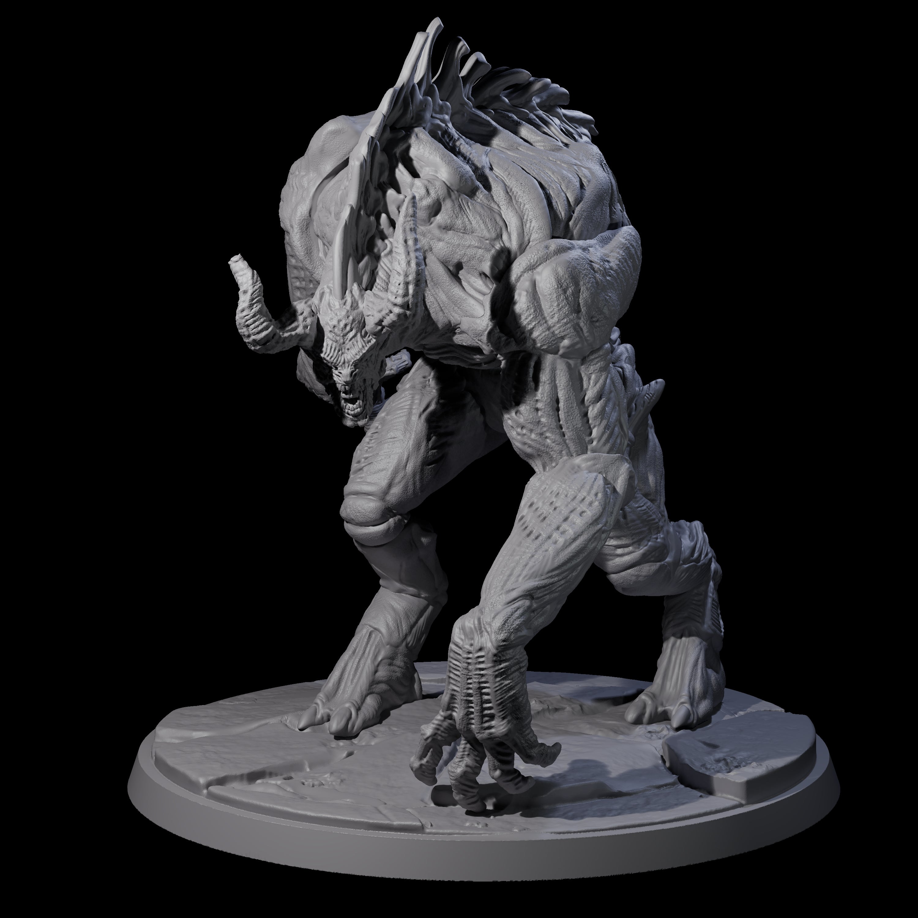 Feral Blinded Balor Miniature for Dungeons and Dragons, Pathfinder or other TTRPGs