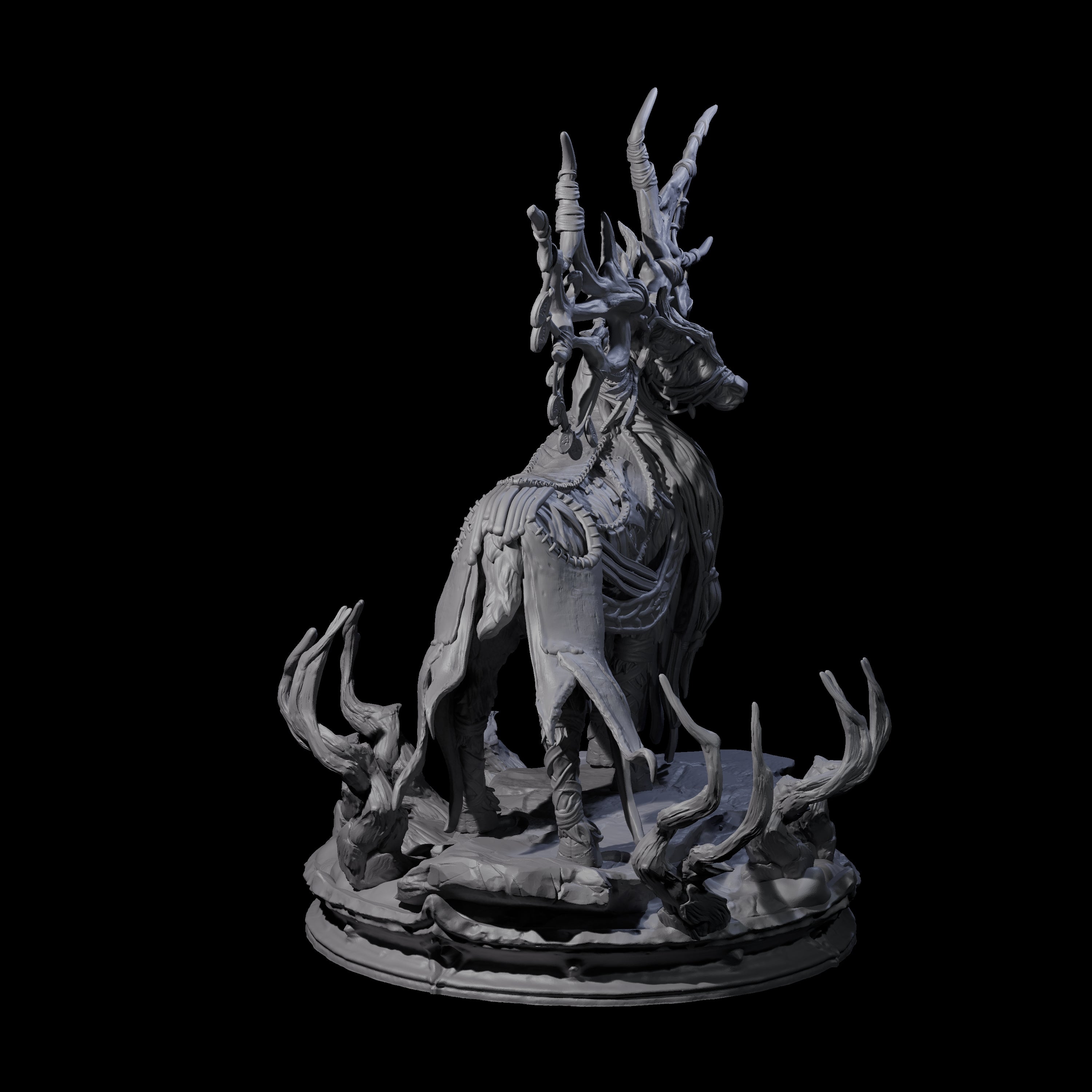 Feral Stag Druid A Miniature for Dungeons and Dragons, Pathfinder or other TTRPGs