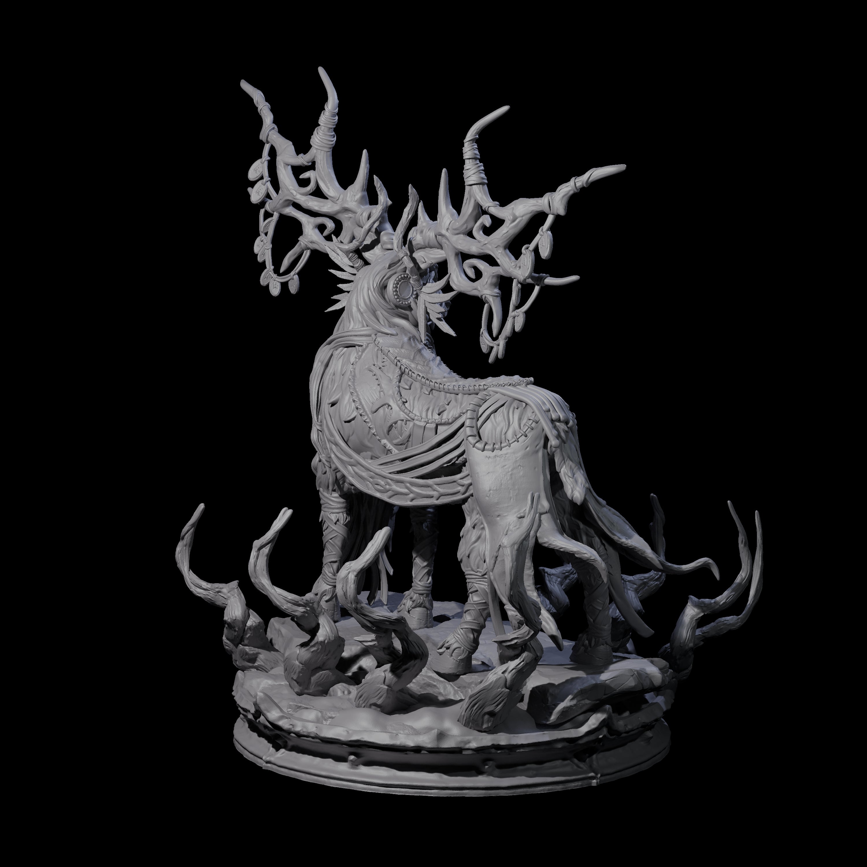 Feral Stag Druid A Miniature for Dungeons and Dragons, Pathfinder or other TTRPGs