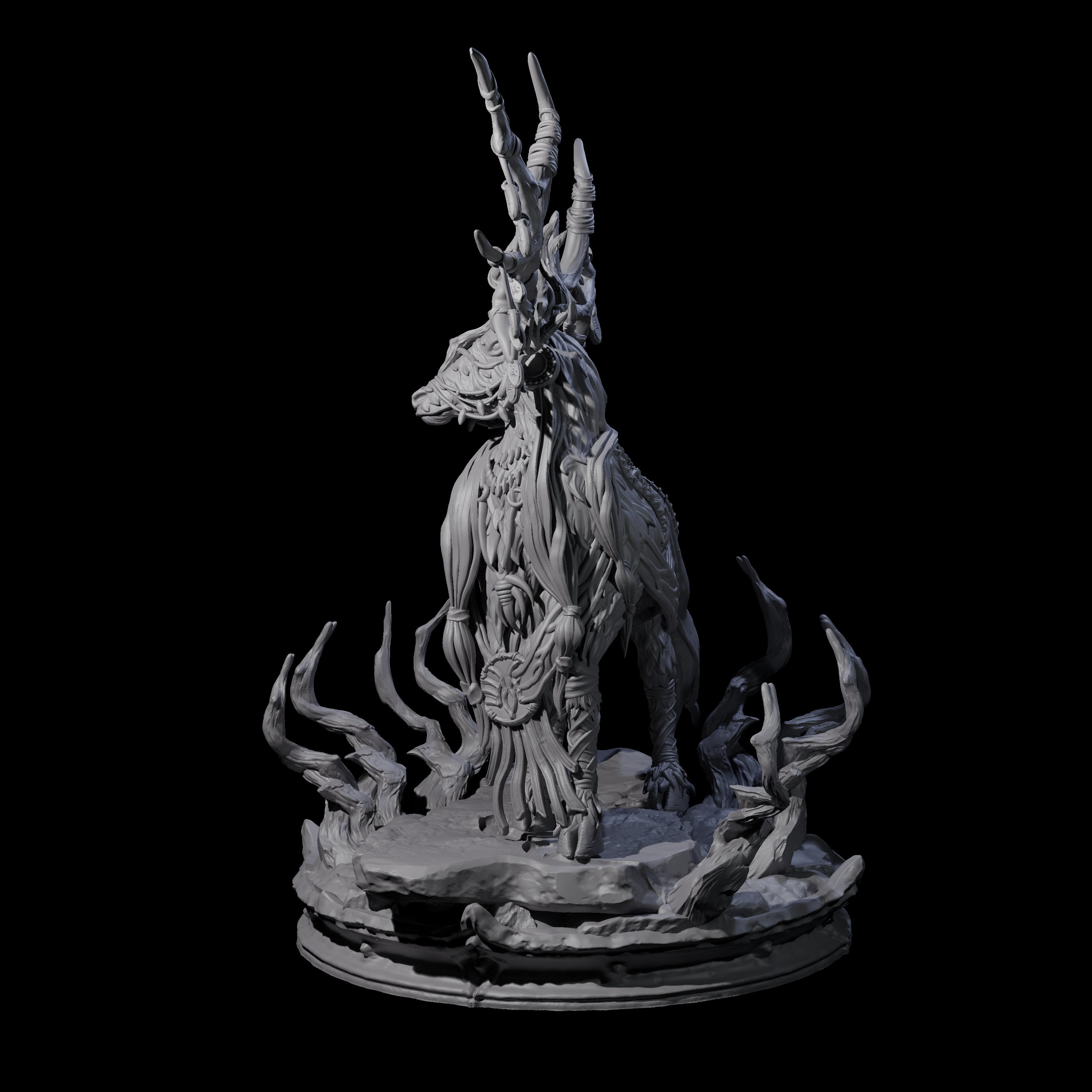 Feral Stag Druid A Miniature for Dungeons and Dragons, Pathfinder or other TTRPGs