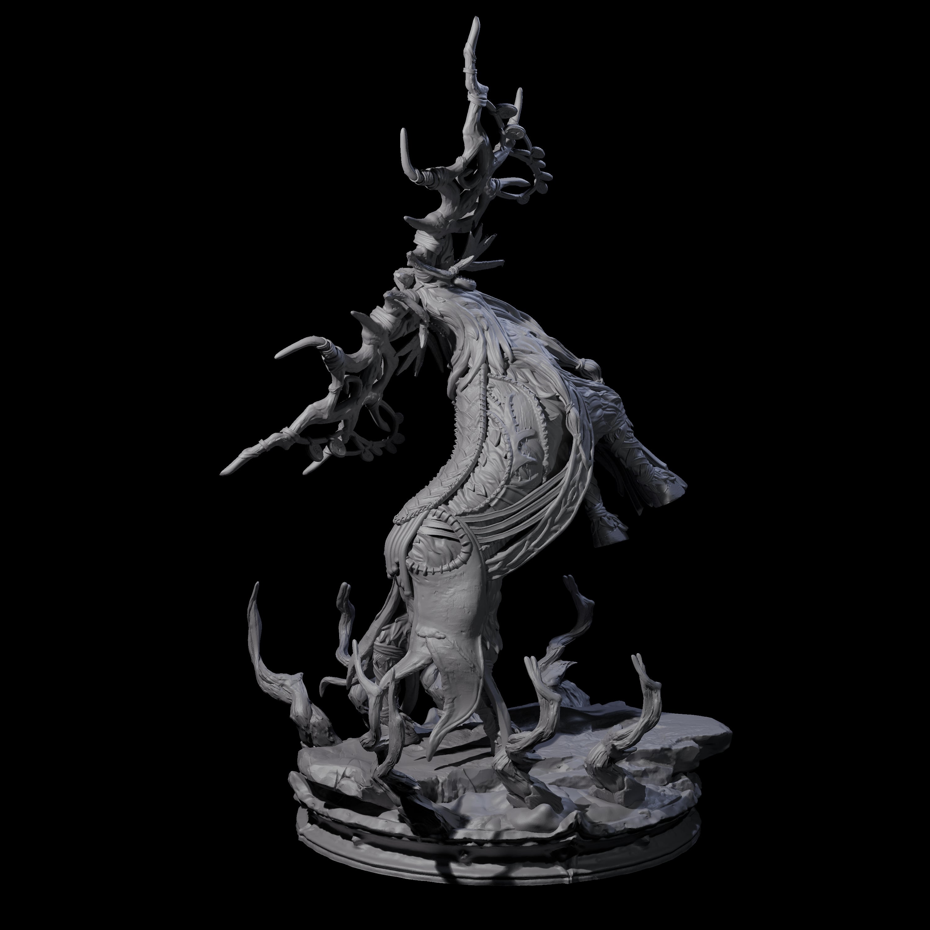 Feral Stag Druid C Miniature for Dungeons and Dragons, Pathfinder or other TTRPGs