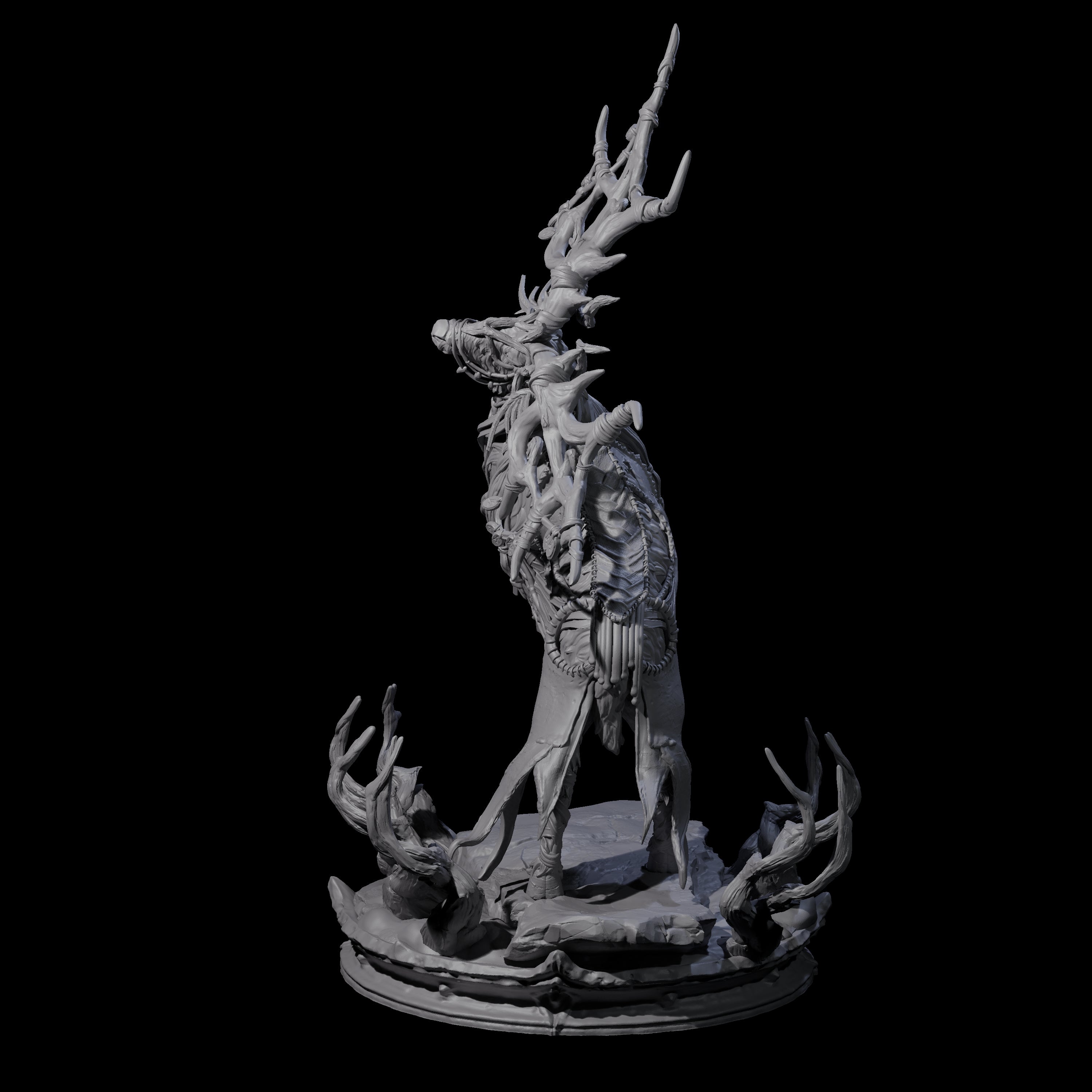 Feral Stag Druid C Miniature for Dungeons and Dragons, Pathfinder or other TTRPGs