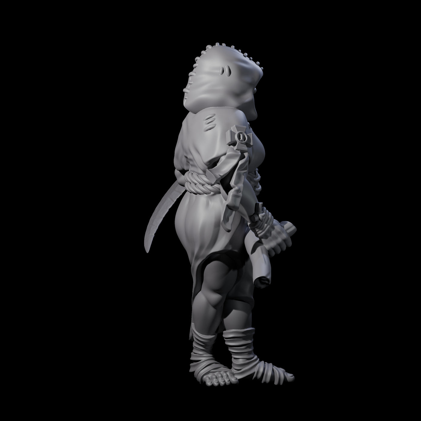 Fevered Zealot A Miniature for Dungeons and Dragons, Pathfinder or other TTRPGs