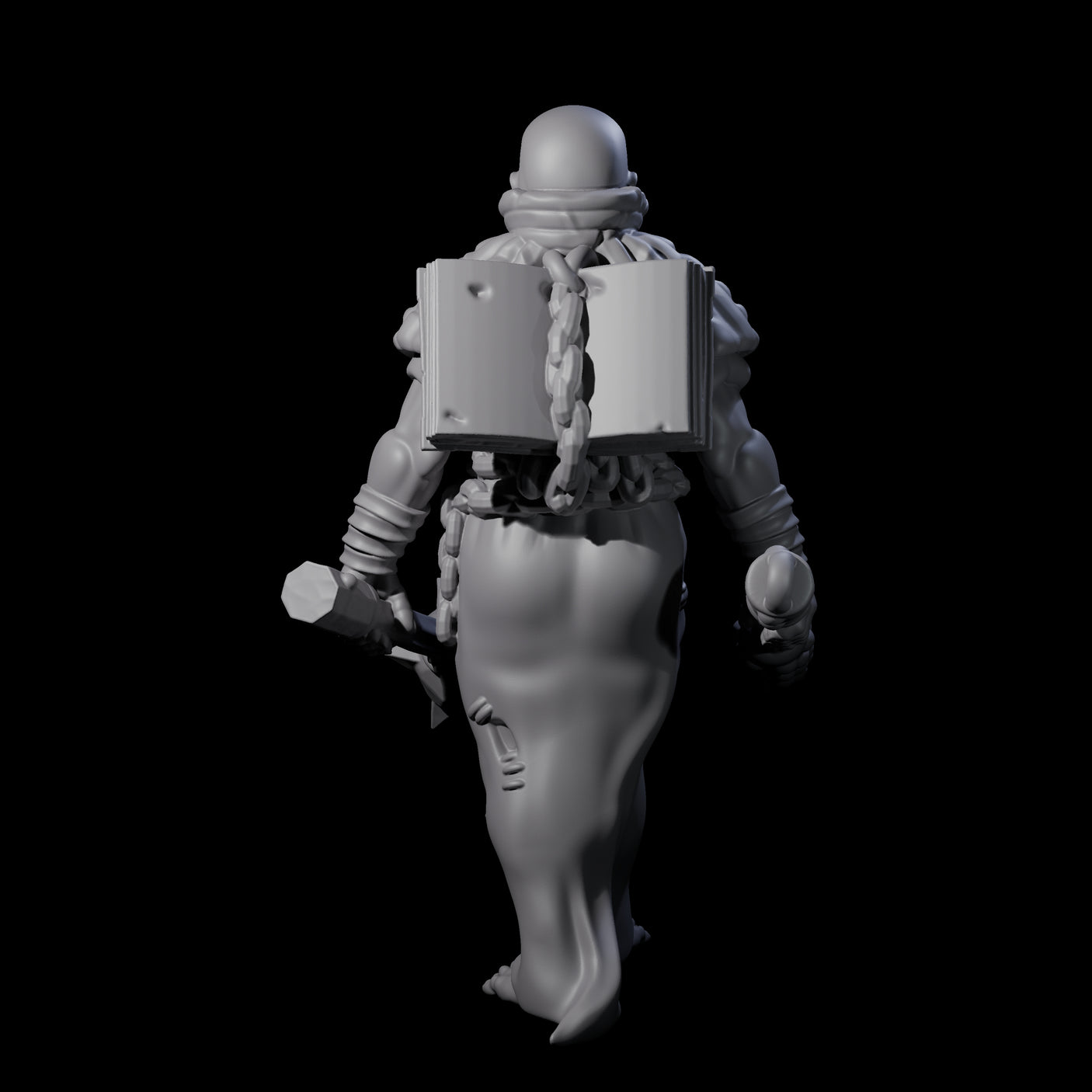 Fevered Zealot B Miniature for Dungeons and Dragons, Pathfinder or other TTRPGs