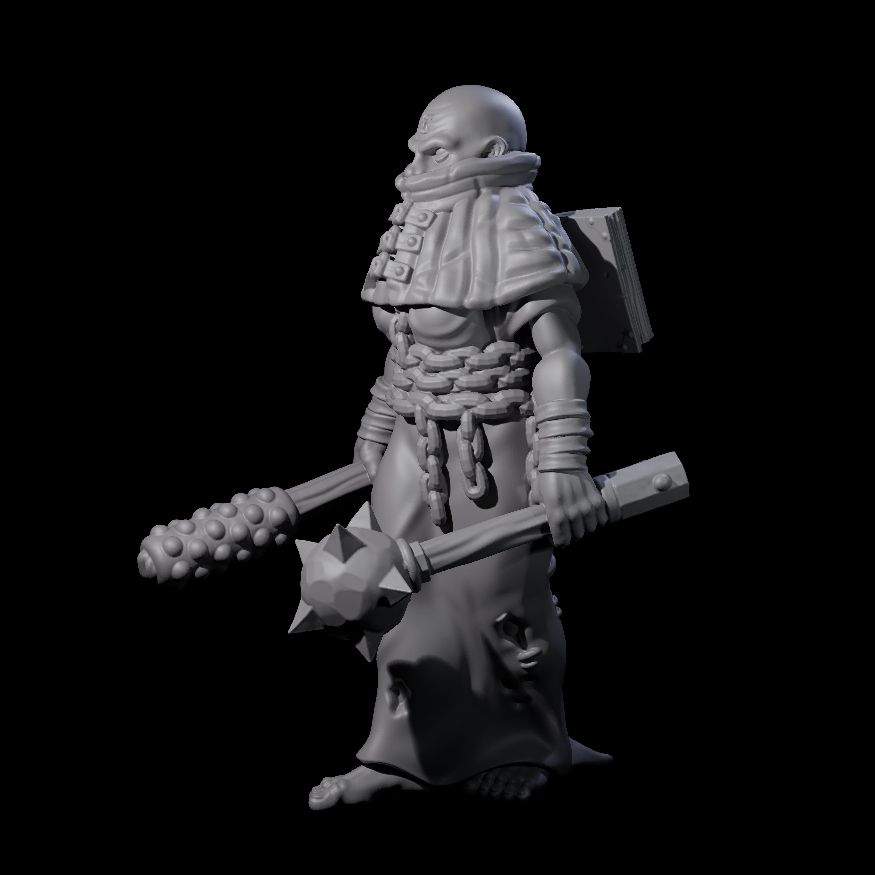Fevered Zealot B Miniature for Dungeons and Dragons, Pathfinder or other TTRPGs