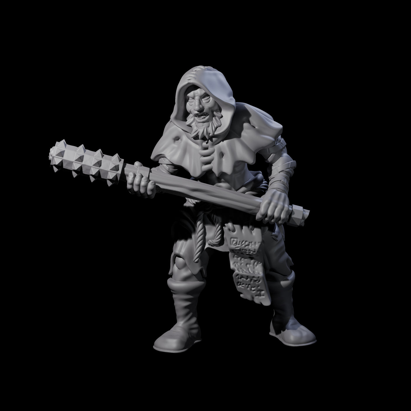 Fevered Zealot C Miniature for Dungeons and Dragons, Pathfinder or other TTRPGs