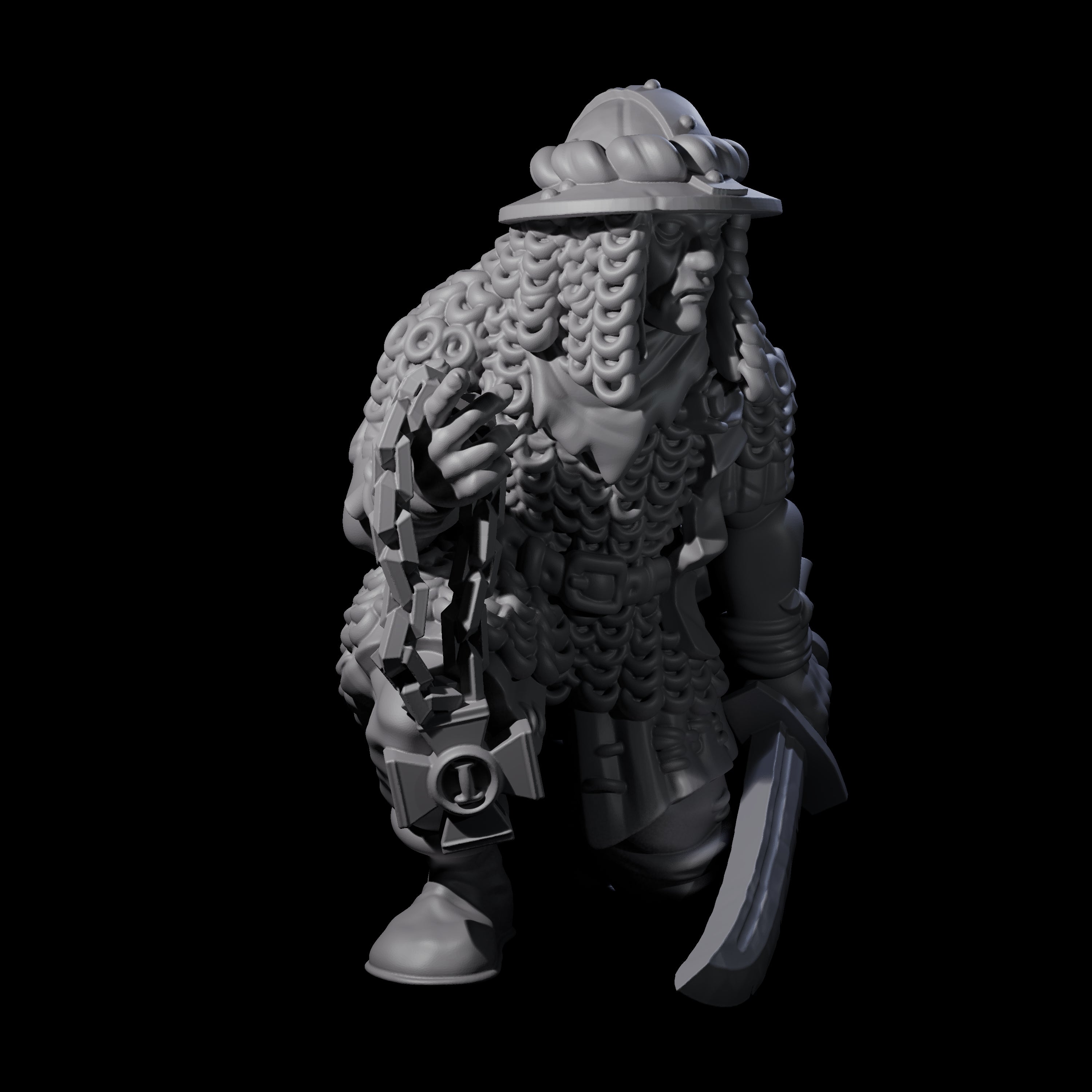 Fevered Zealot F Miniature for Dungeons and Dragons, Pathfinder or other TTRPGs
