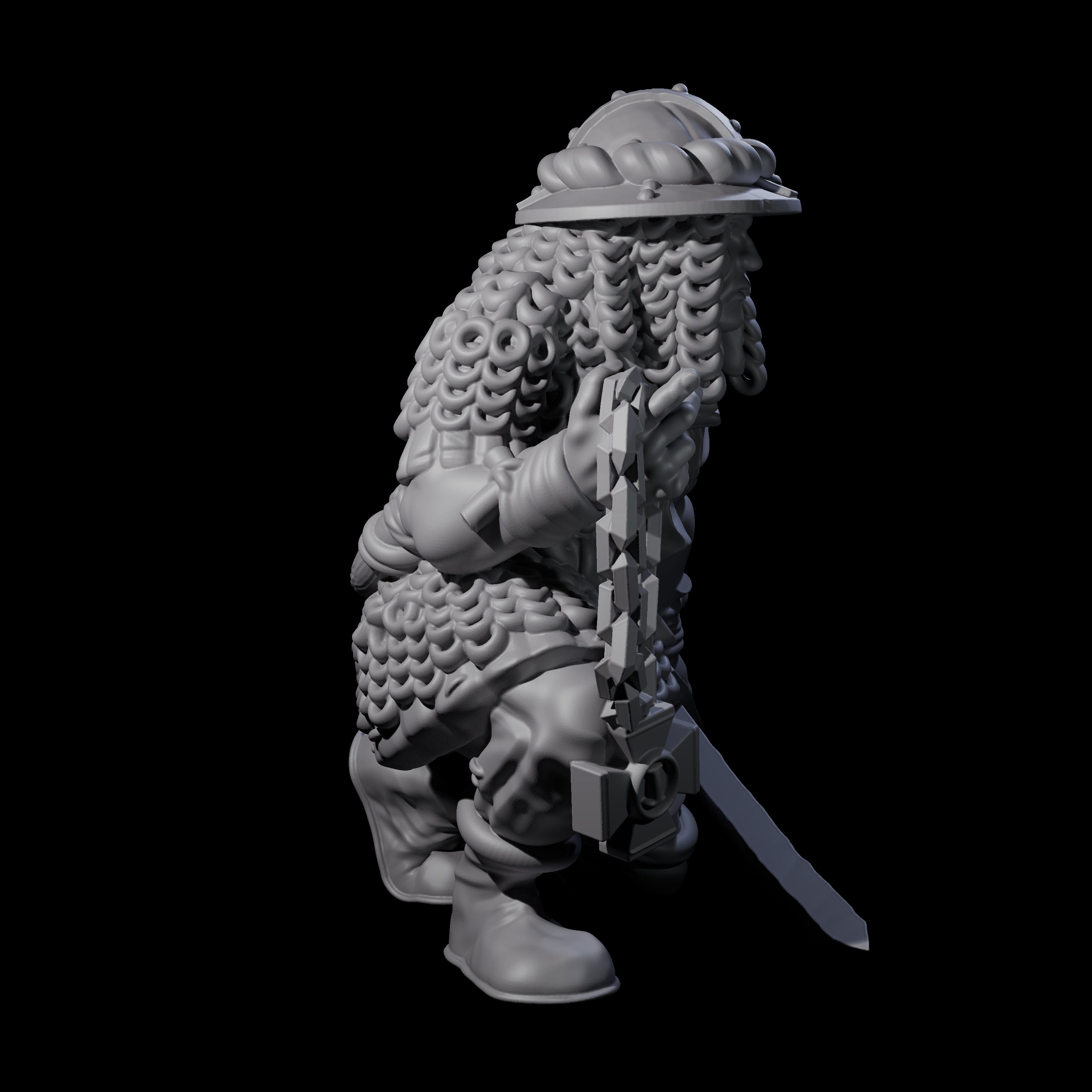 Fevered Zealot F Miniature for Dungeons and Dragons, Pathfinder or other TTRPGs