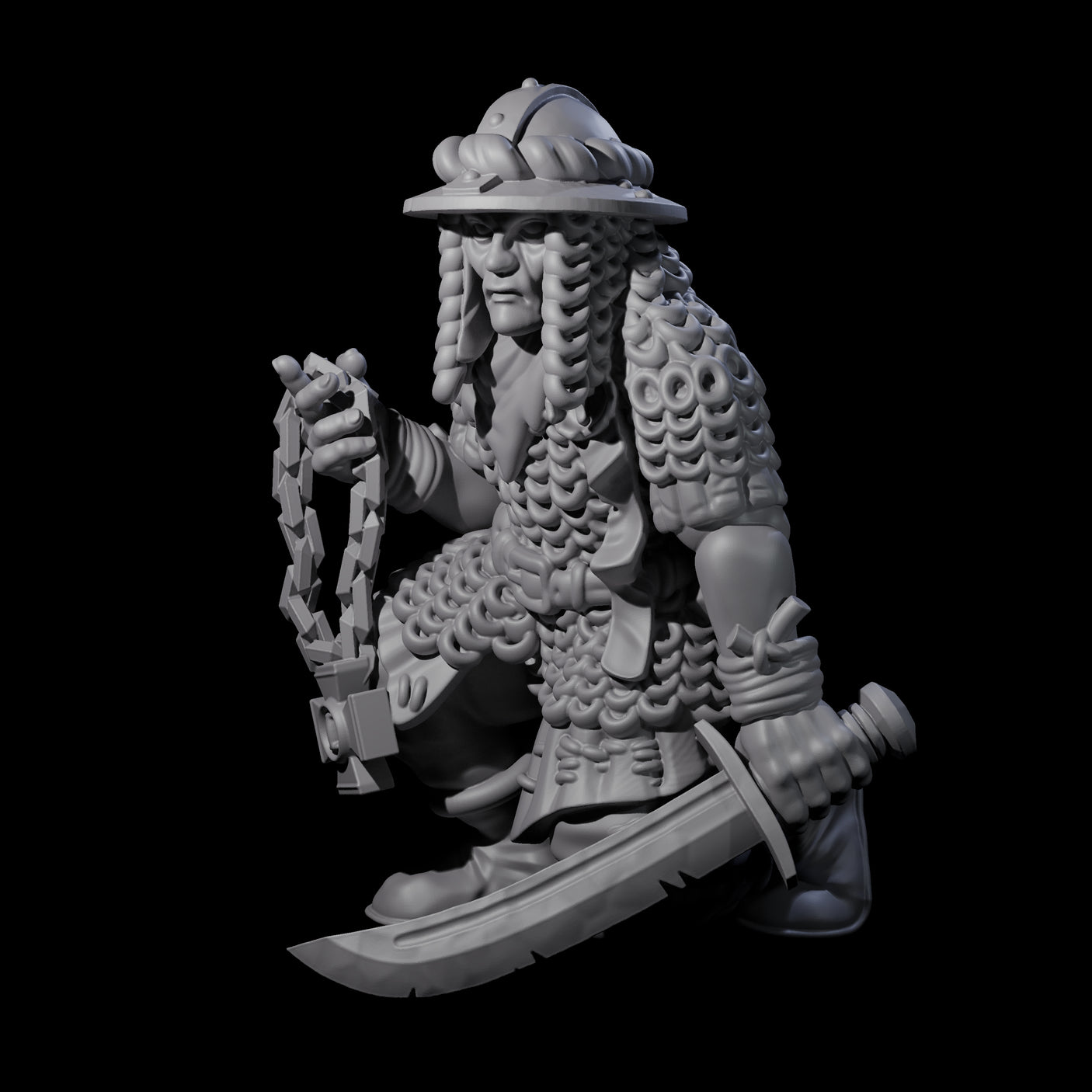 Fevered Zealot F Miniature for Dungeons and Dragons, Pathfinder or other TTRPGs
