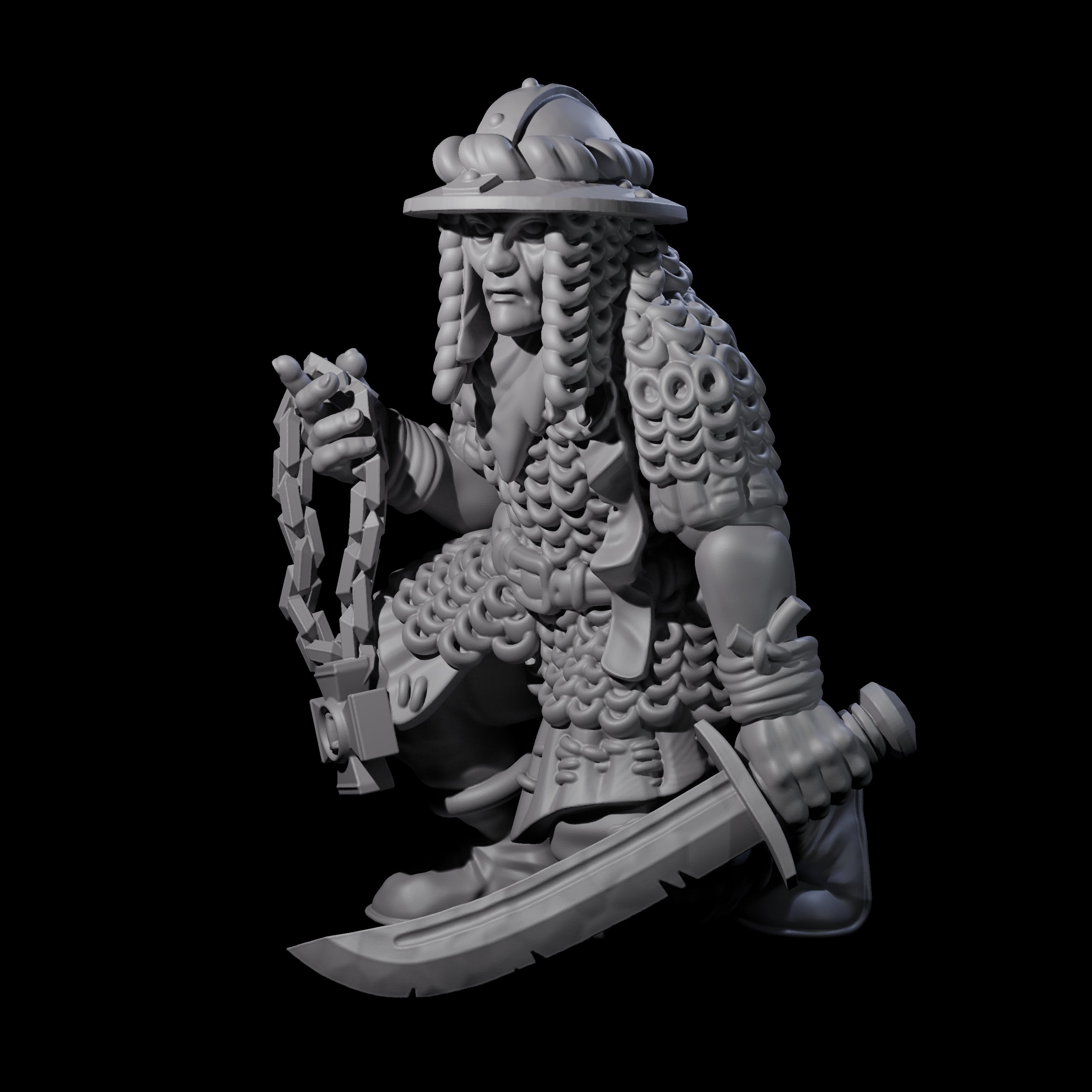 Fevered Zealot F Miniature for Dungeons and Dragons, Pathfinder or other TTRPGs