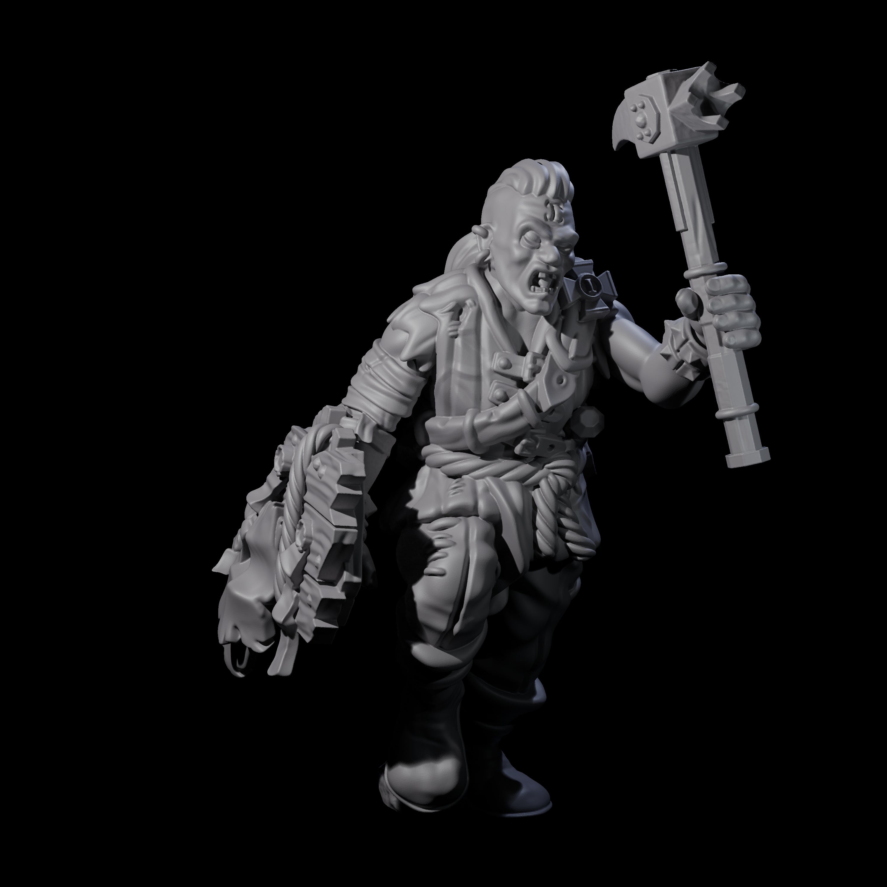 Fevered Zealot H Miniature for Dungeons and Dragons, Pathfinder or other TTRPGs