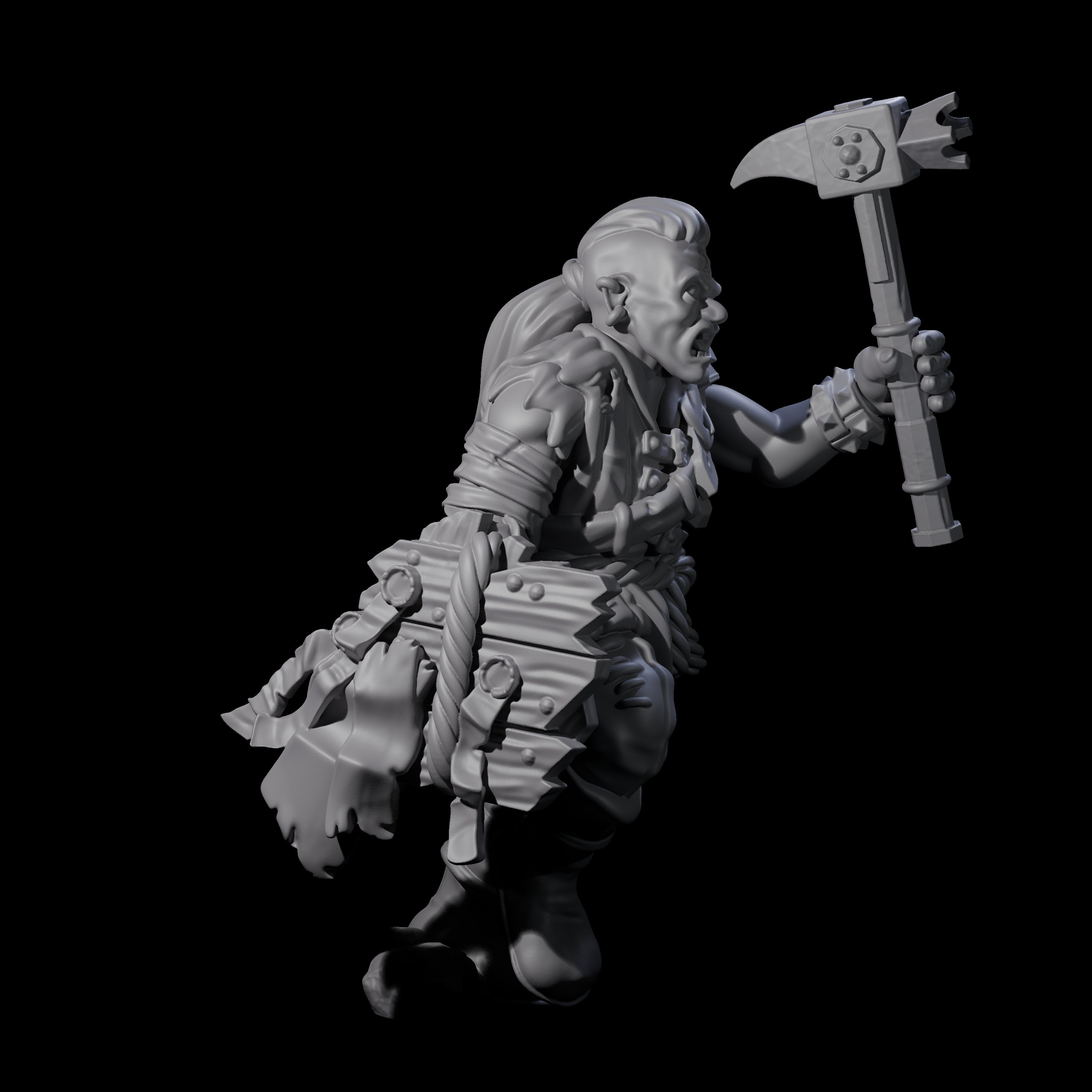 Fevered Zealot H Miniature for Dungeons and Dragons, Pathfinder or other TTRPGs
