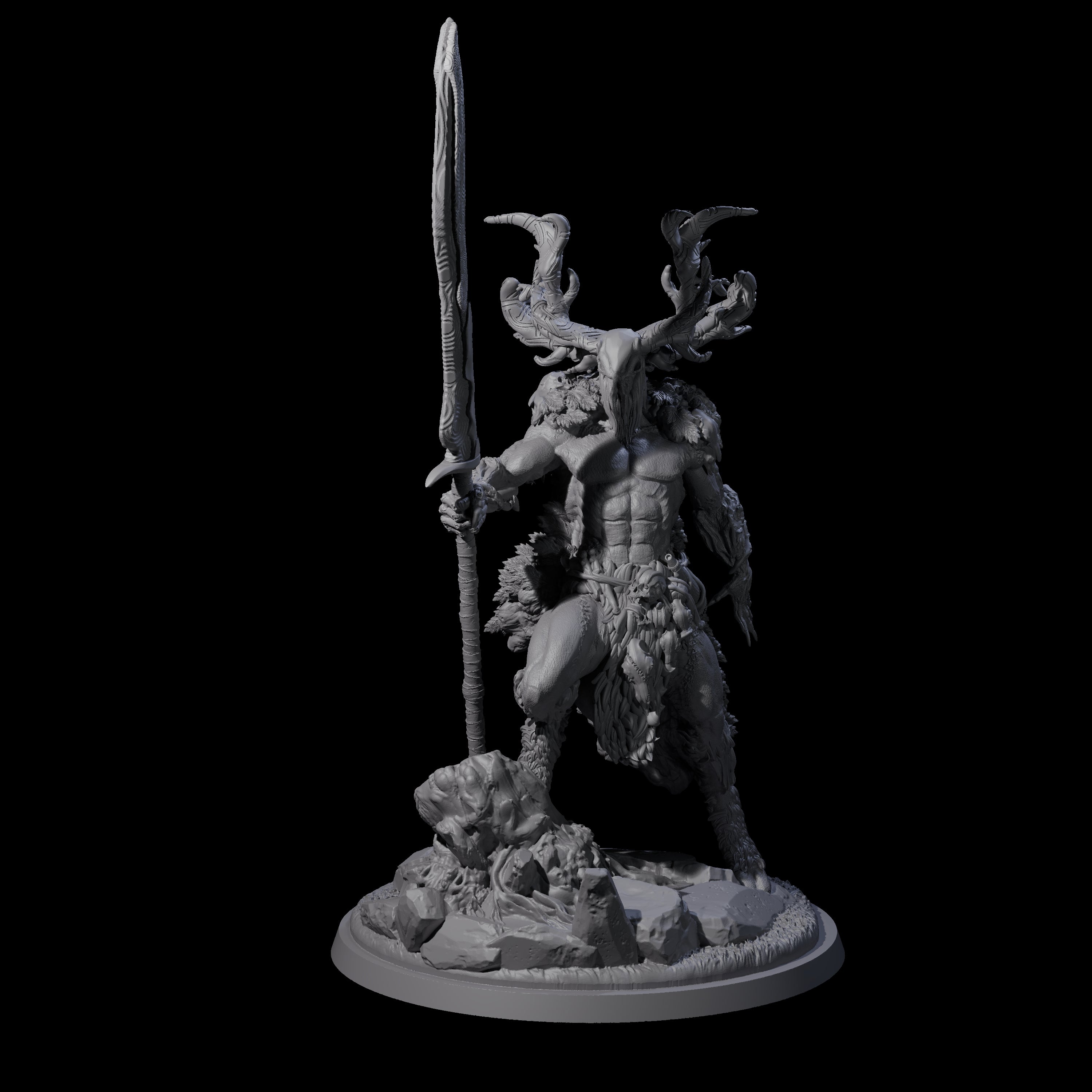 Fey Lord of the Hunt Miniature for Dungeons and Dragons, Pathfinder or other TTRPGs