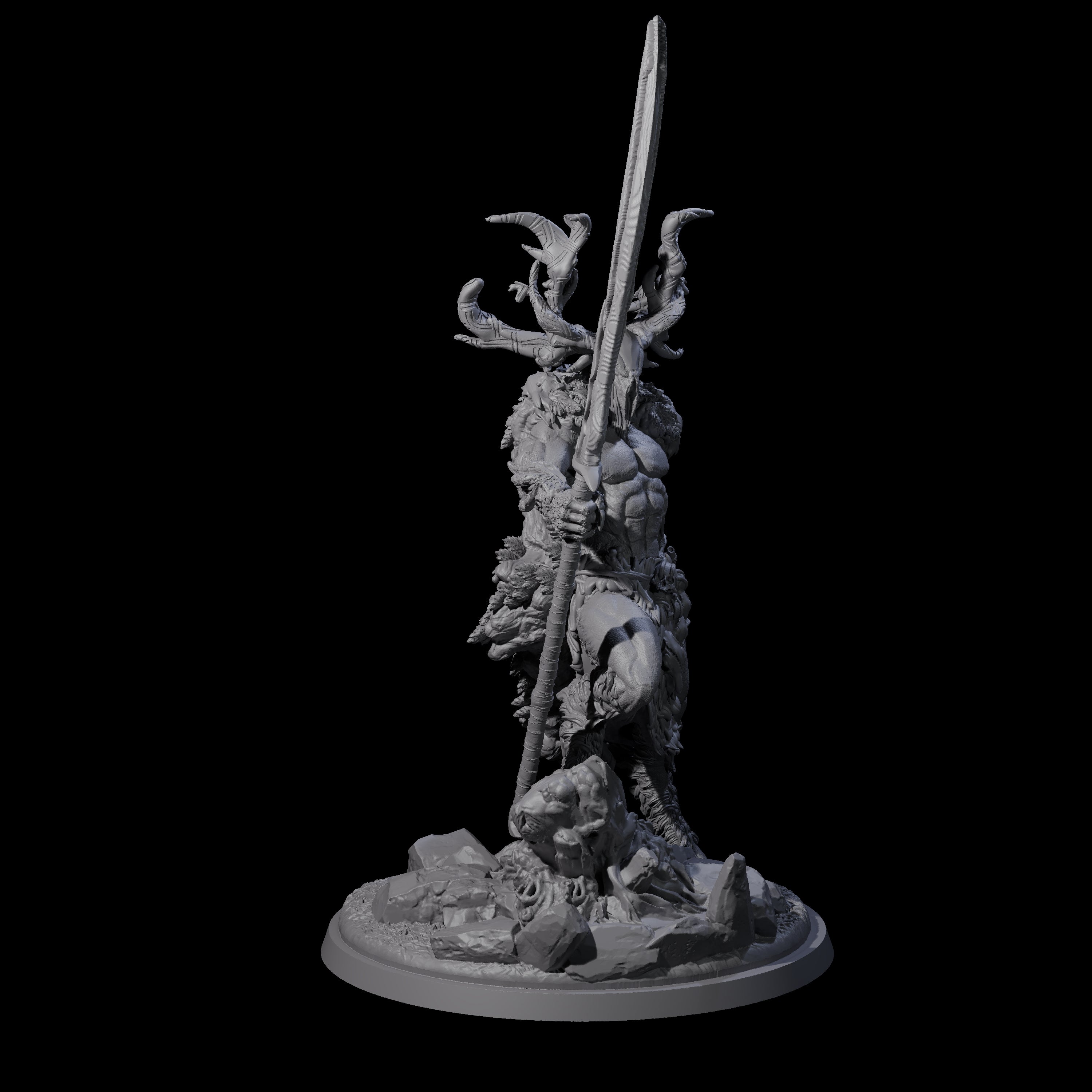 Fey Lord of the Hunt Miniature for Dungeons and Dragons, Pathfinder or other TTRPGs