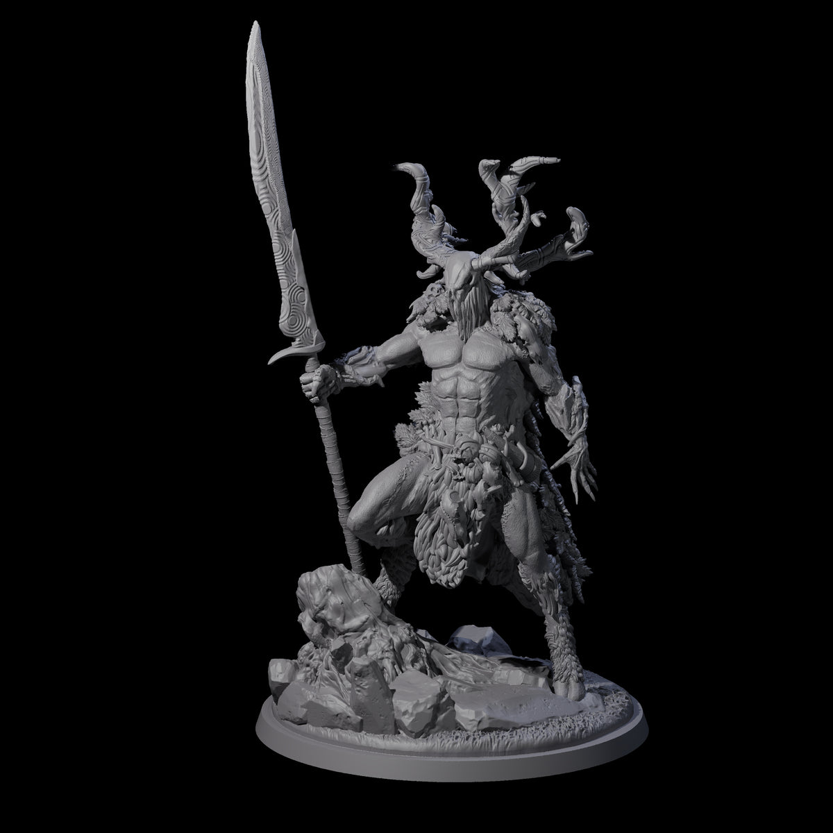 Fey Lord of the Hunt Miniature for Dungeons and Dragons, Pathfinder or other TTRPGs