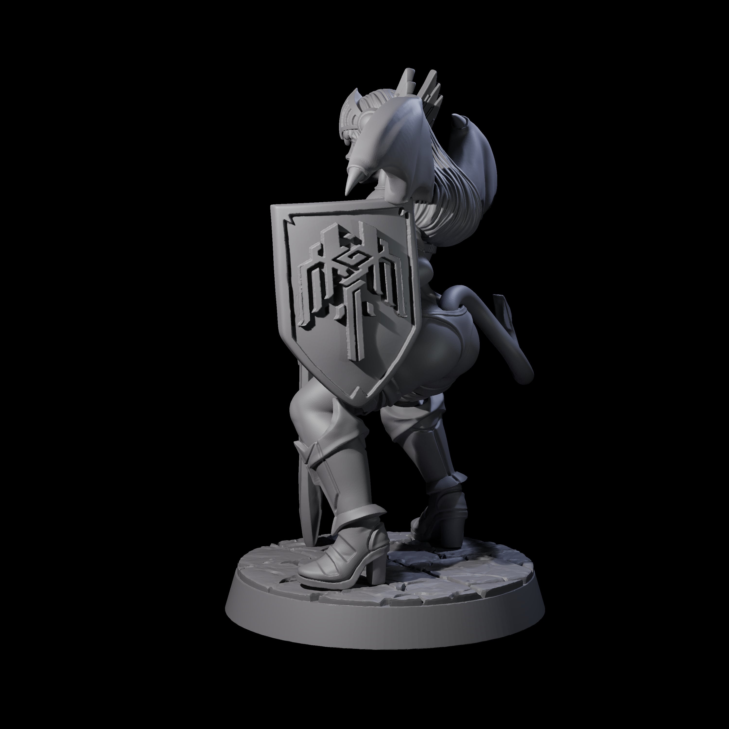 Fiendious Armoured Succubus Miniature for Dungeons and Dragons, Pathfinder or other TTRPGs