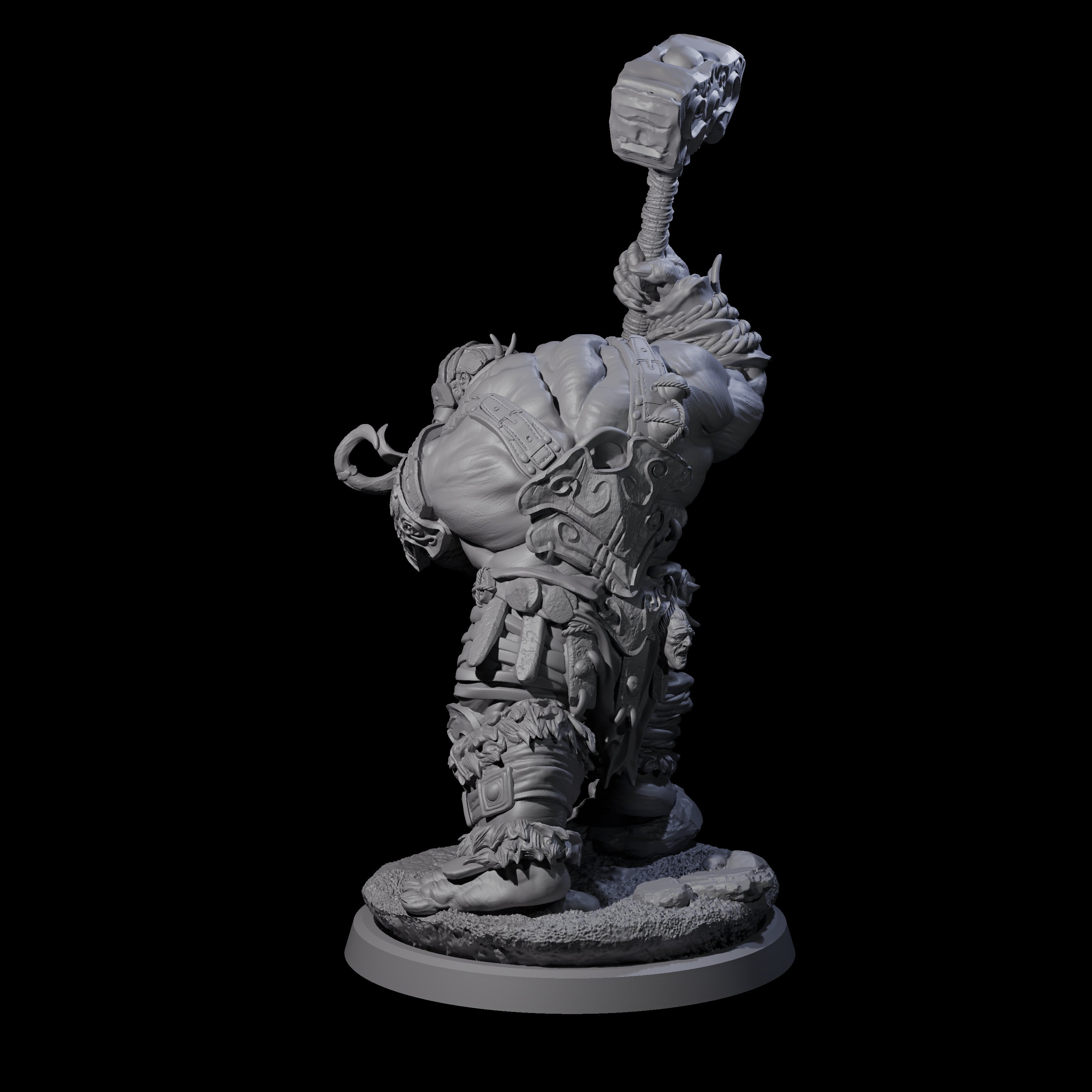 Fierce Cave Ogre B Miniature for Dungeons and Dragons, Pathfinder or other TTRPGs