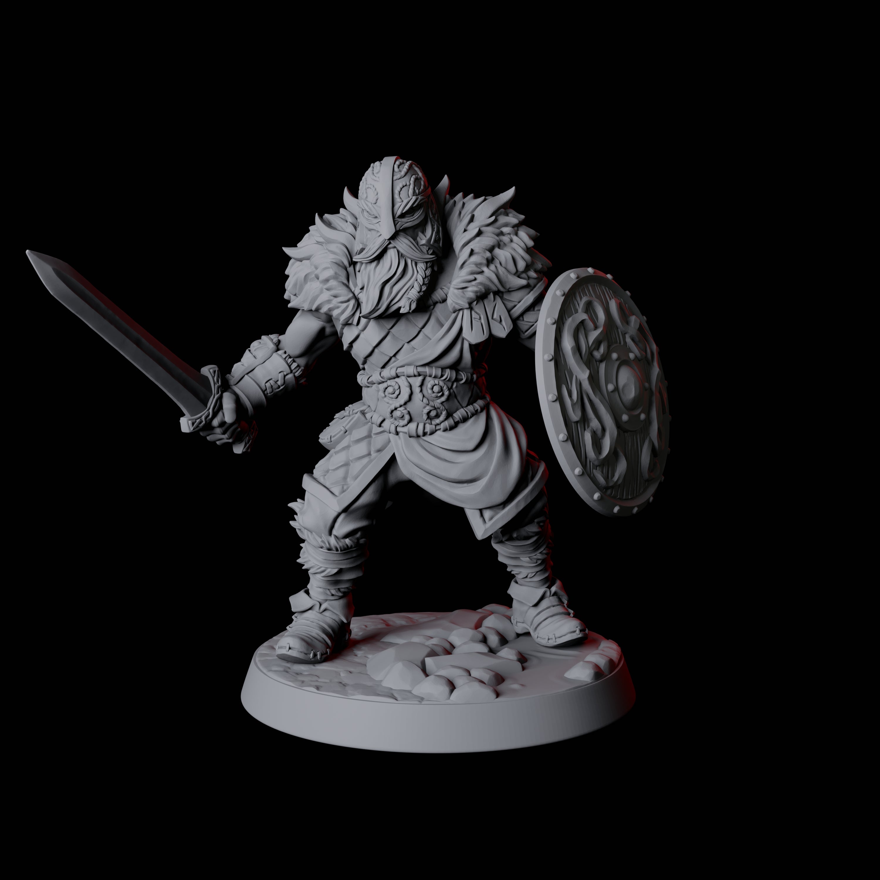 Fierce Northman Berserker A Miniature for Dungeons and Dragons, Pathfinder or other TTRPGs