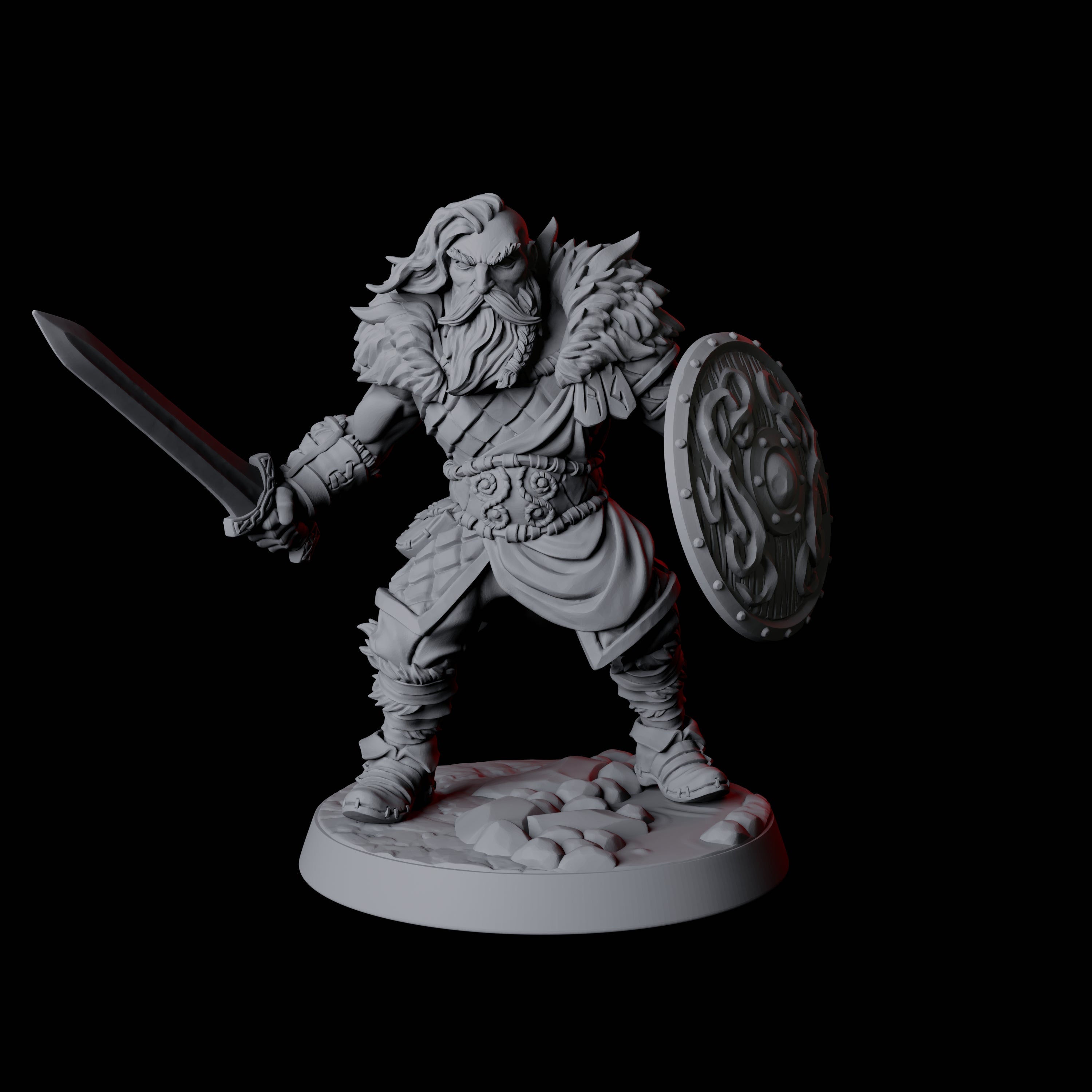 Fierce Northman Berserker A Miniature for Dungeons and Dragons, Pathfinder or other TTRPGs