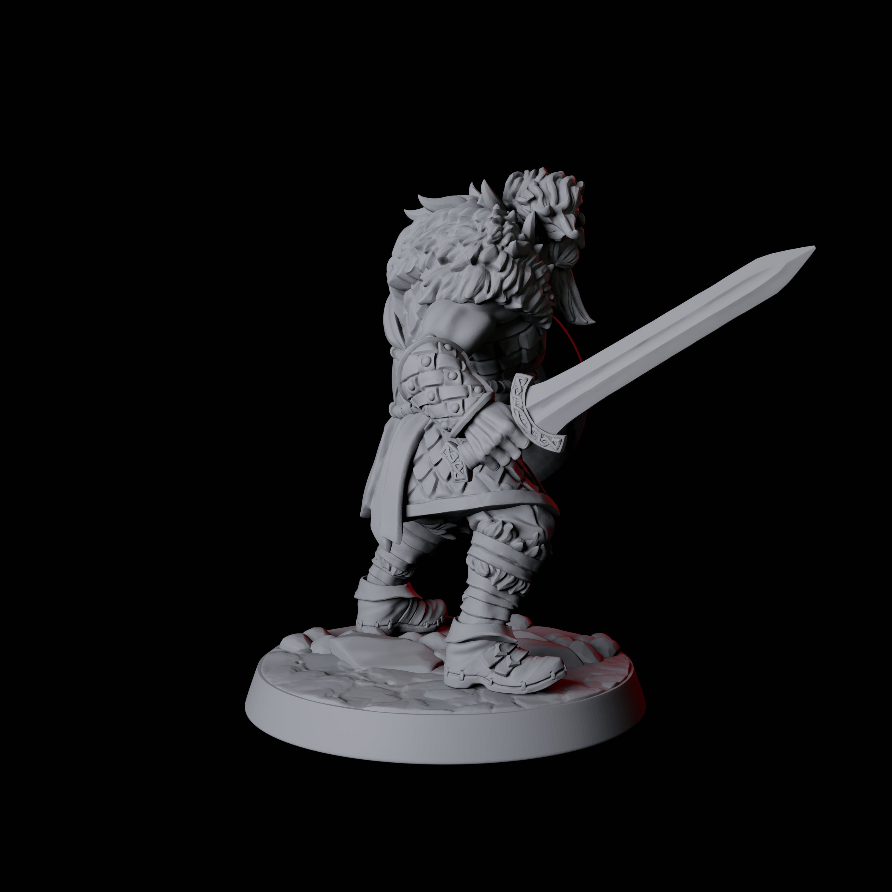 Fierce Northman Berserker A Miniature for Dungeons and Dragons, Pathfinder or other TTRPGs