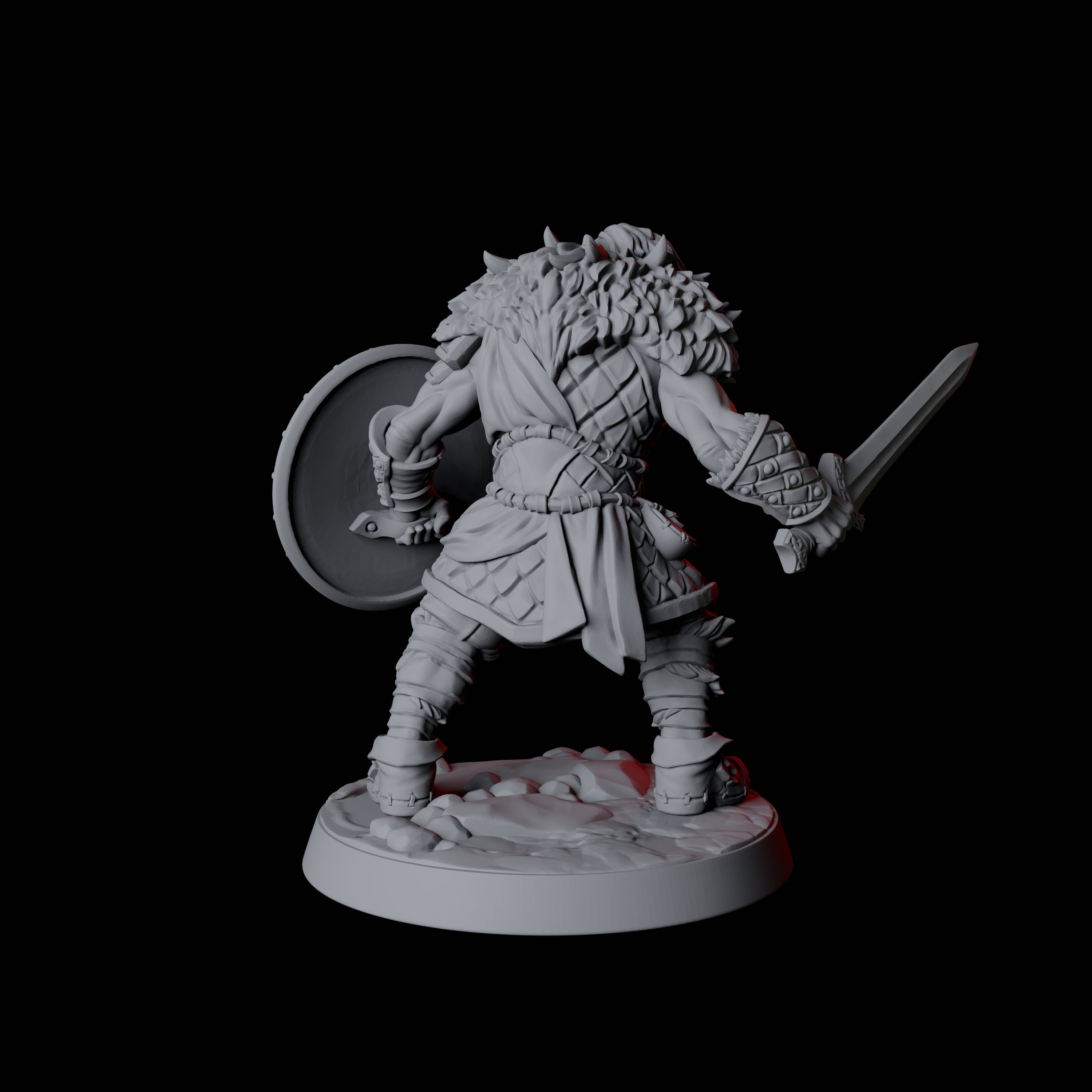Fierce Northman Berserker A Miniature for Dungeons and Dragons, Pathfinder or other TTRPGs