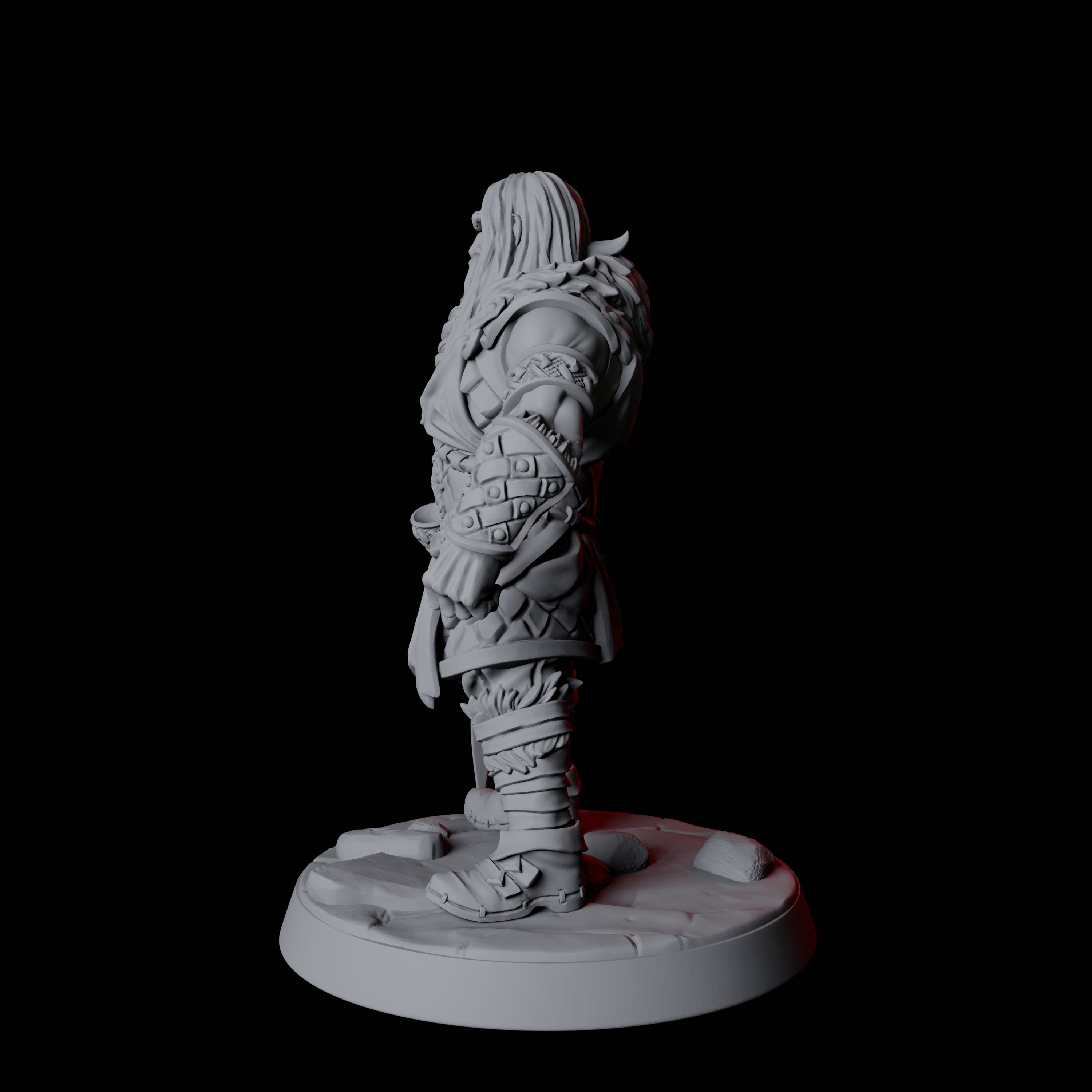 Fierce Northman Berserker B Miniature for Dungeons and Dragons, Pathfinder or other TTRPGs