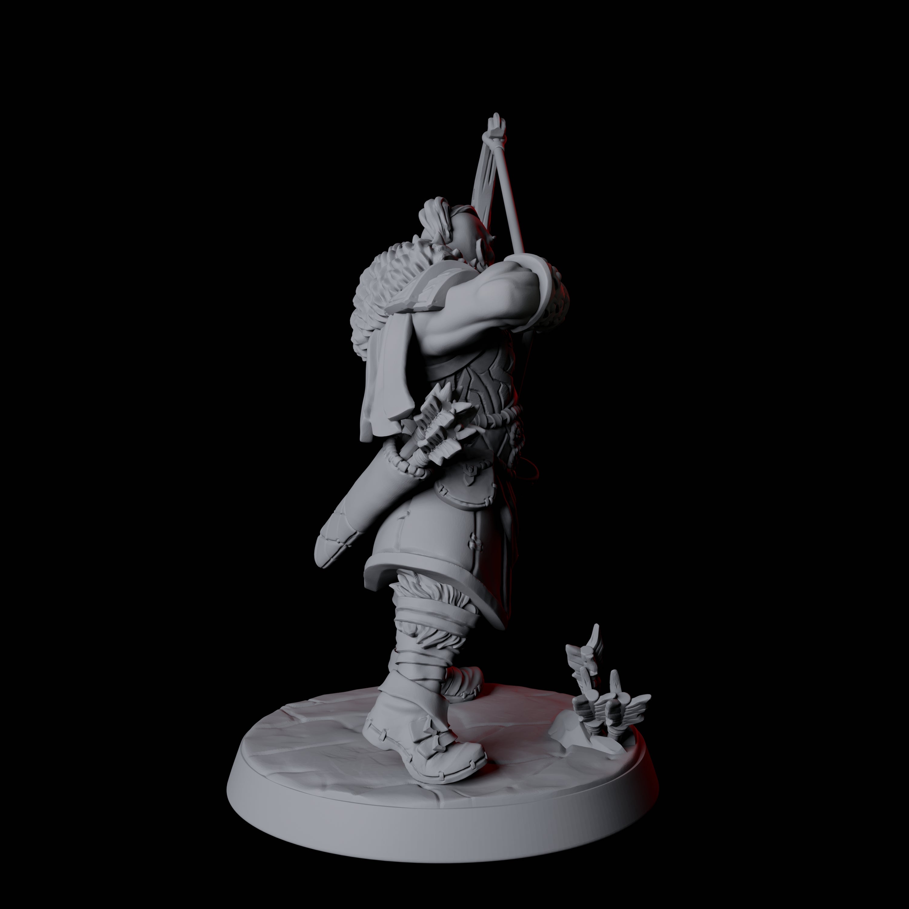Fierce Northman Berserker C Miniature for Dungeons and Dragons, Pathfinder or other TTRPGs