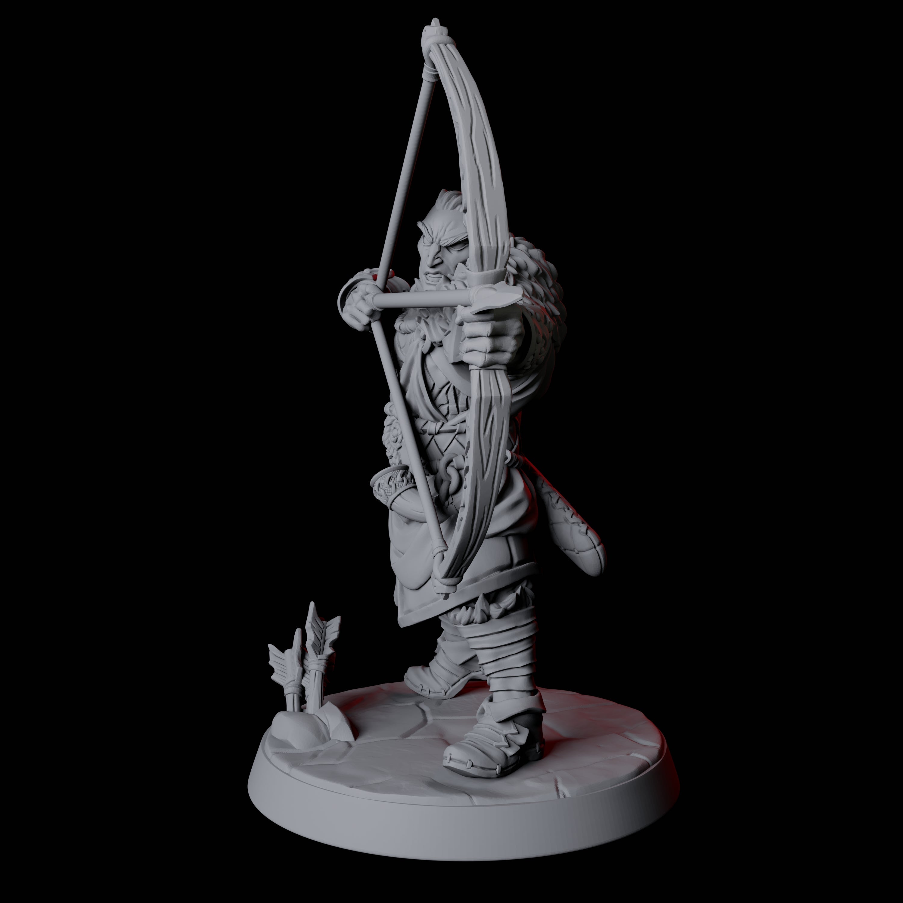 Fierce Northman Berserker C Miniature for Dungeons and Dragons, Pathfinder or other TTRPGs