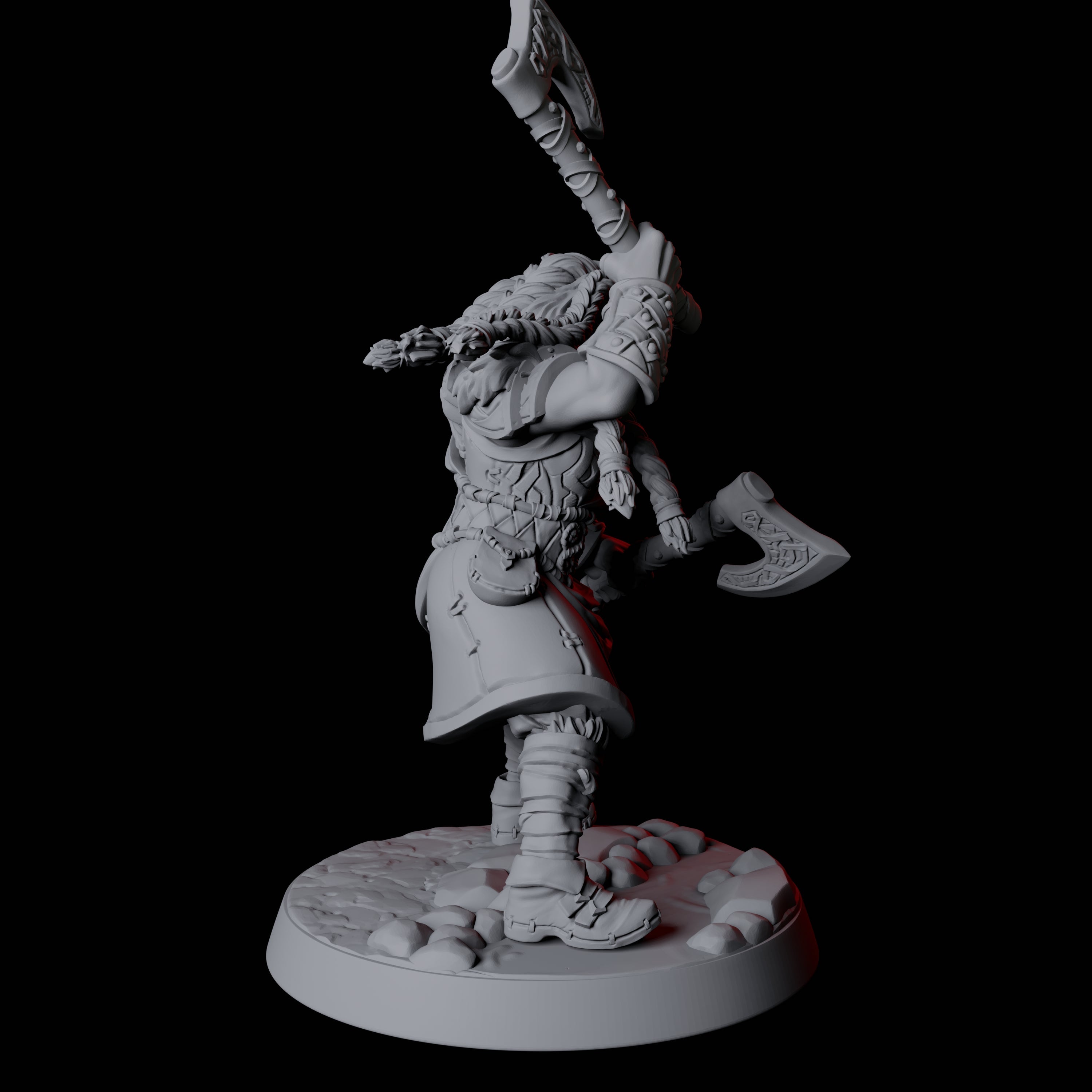 Fierce Northman Berserker D Miniature for Dungeons and Dragons, Pathfinder or other TTRPGs