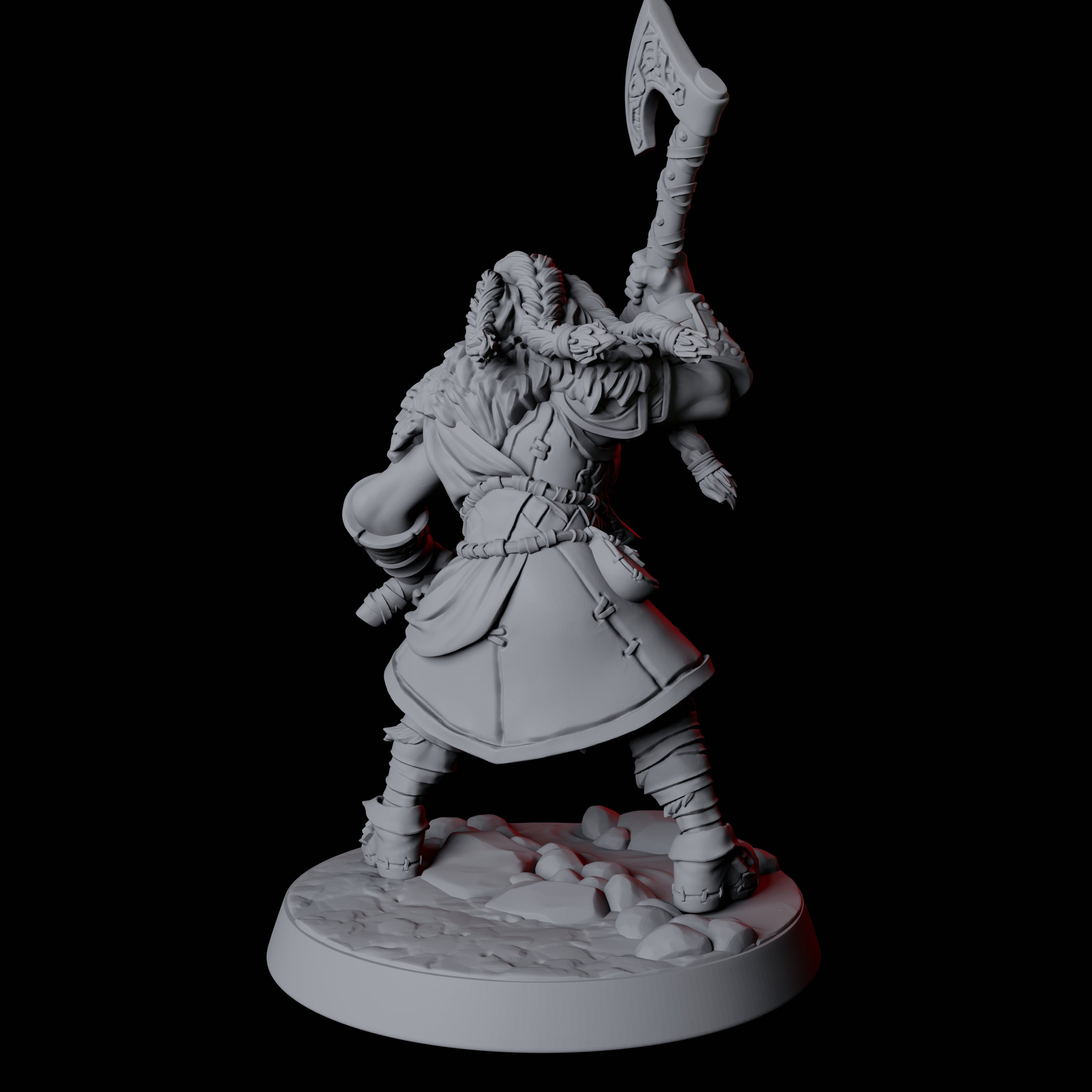 Fierce Northman Berserker D Miniature for Dungeons and Dragons, Pathfinder or other TTRPGs