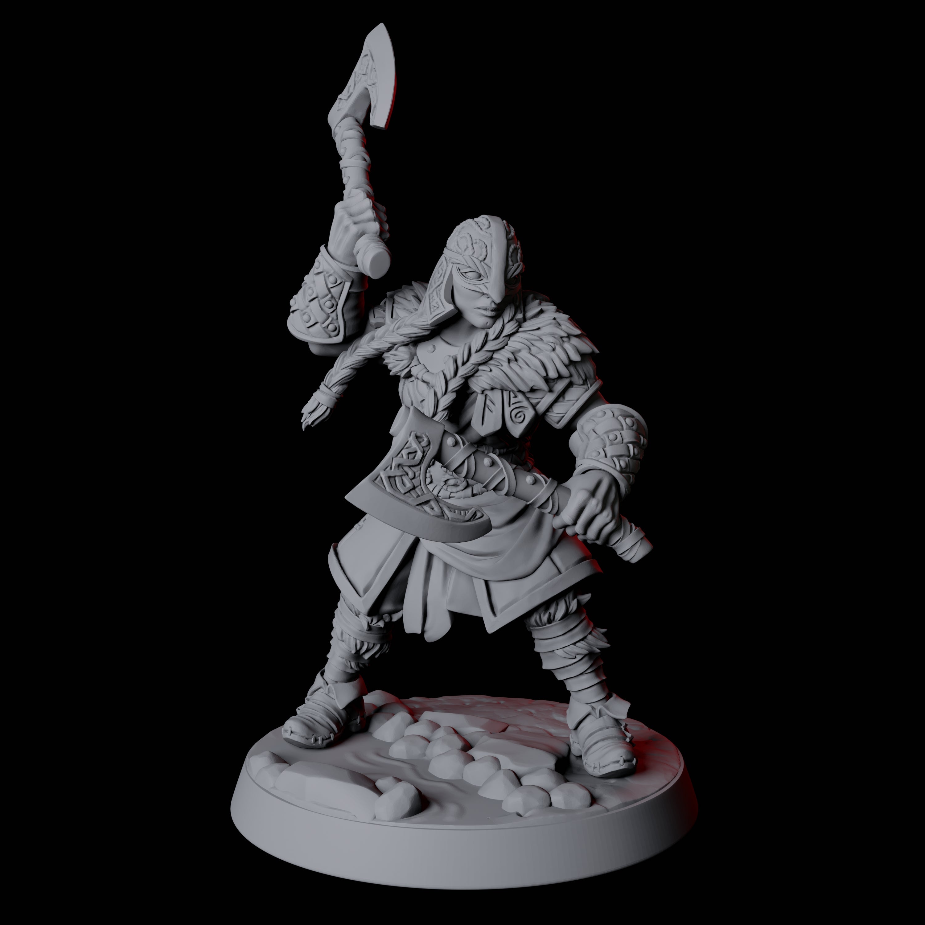 Fierce Northman Berserker D Miniature for Dungeons and Dragons, Pathfinder or other TTRPGs