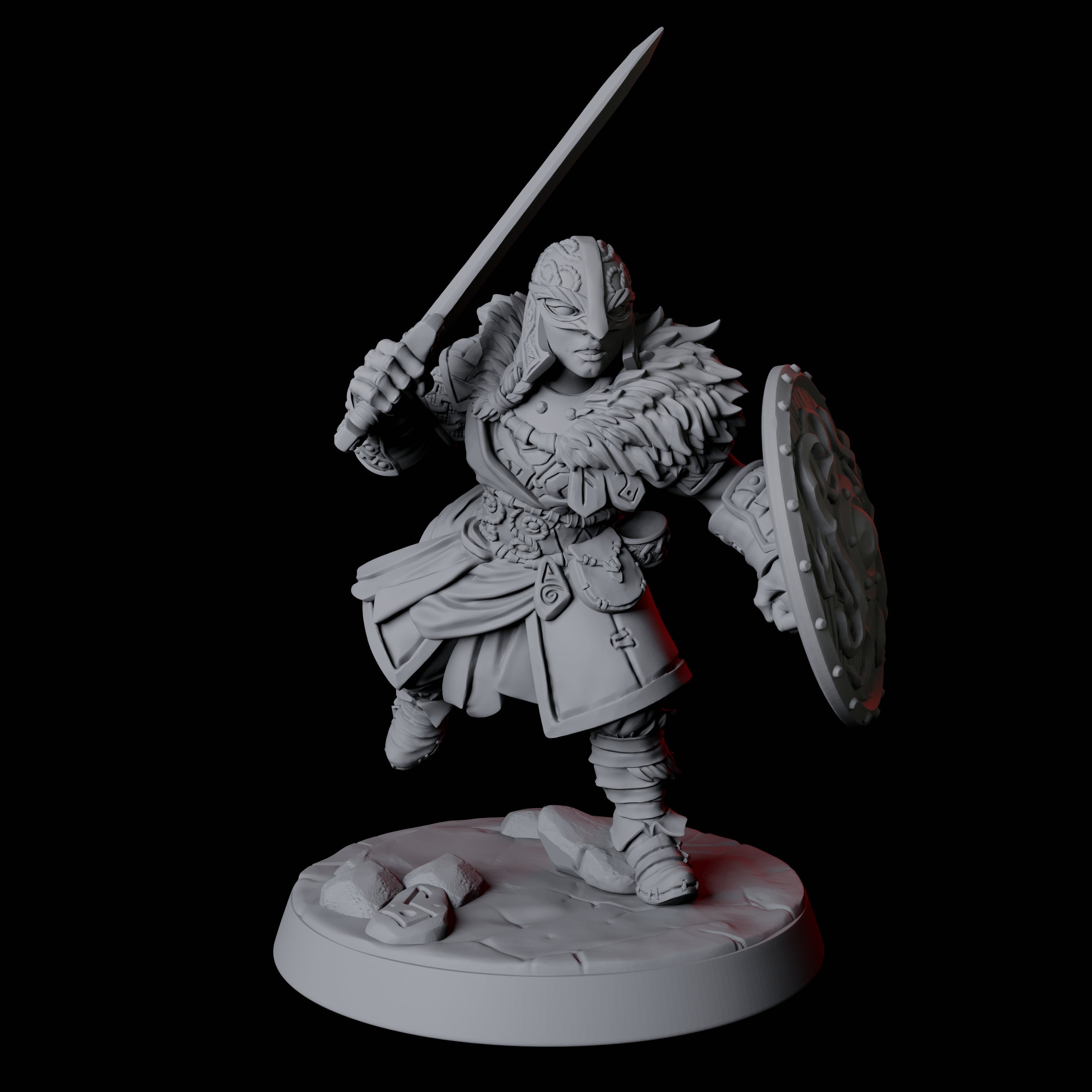 Fierce Northman Berserker E Miniature for Dungeons and Dragons, Pathfinder or other TTRPGs