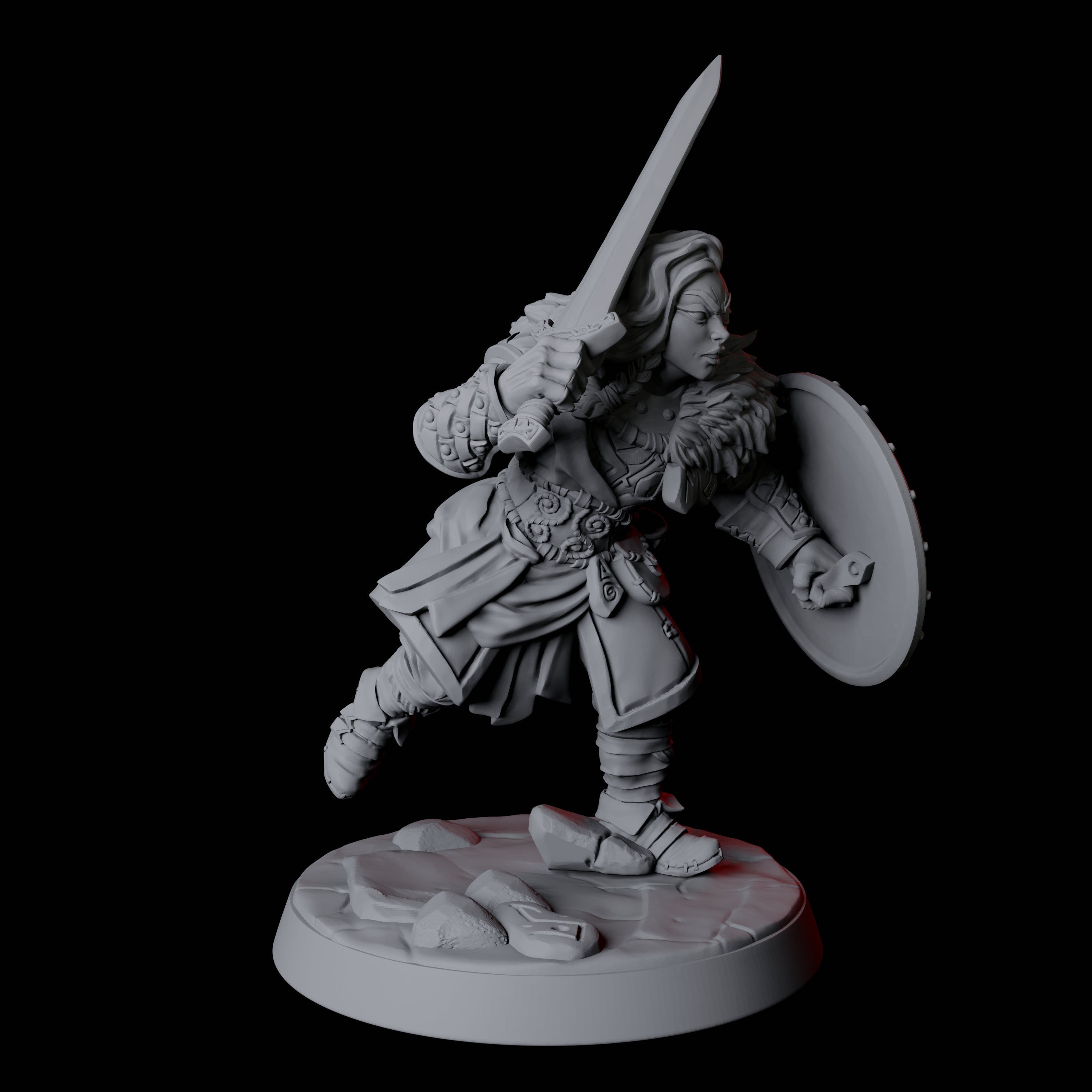Fierce Northman Berserker E Miniature for Dungeons and Dragons, Pathfinder or other TTRPGs